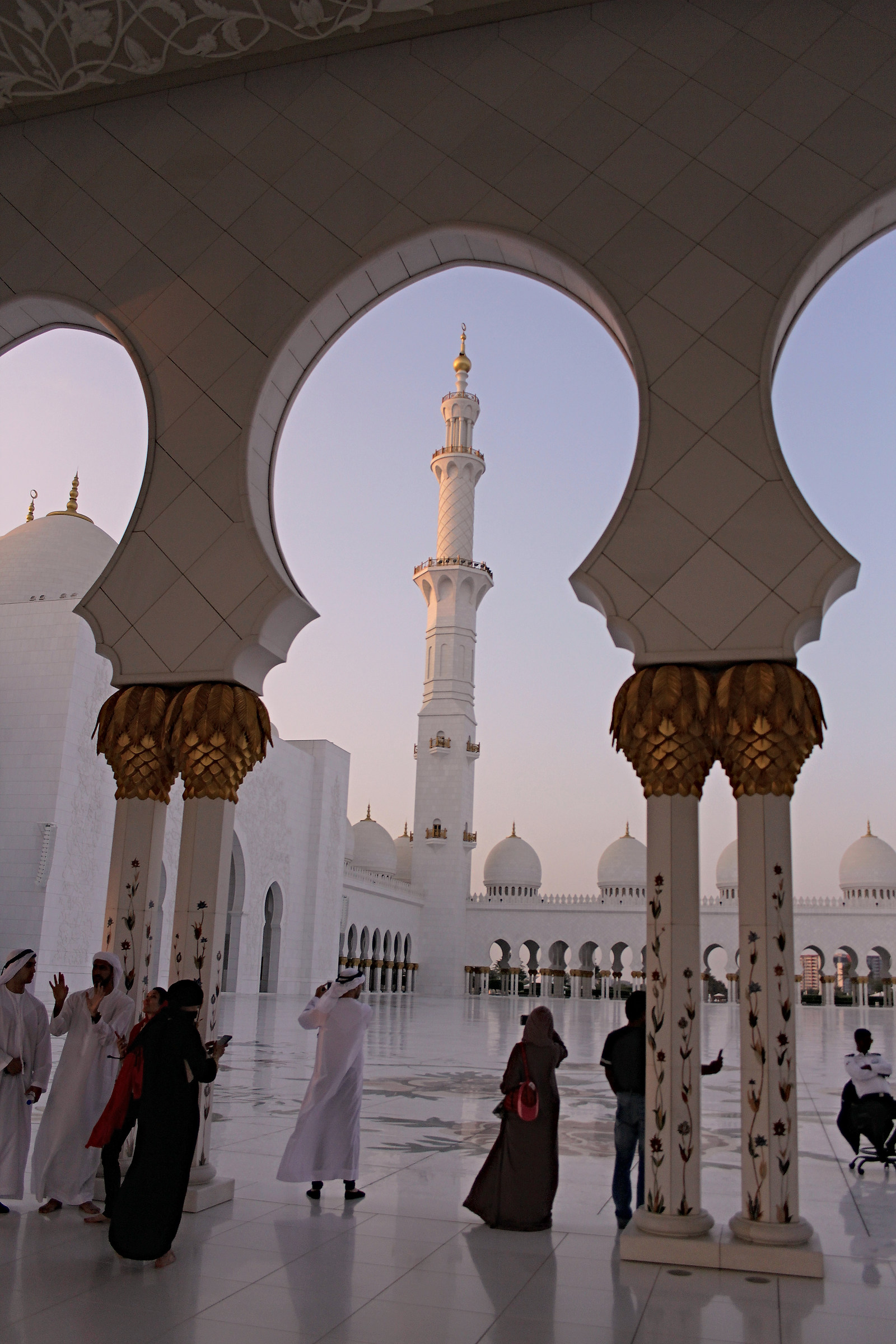La grande Moschea bianca di Abu Dhabi