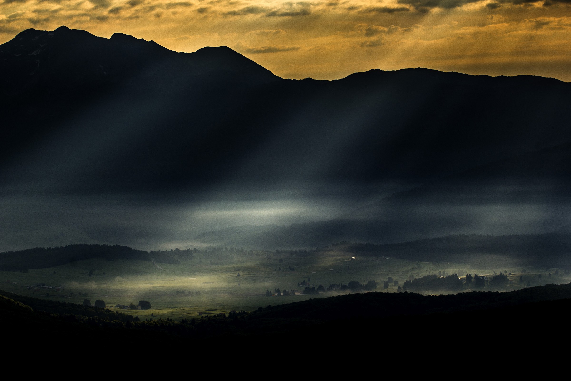 alba nel Pian Cansiglio