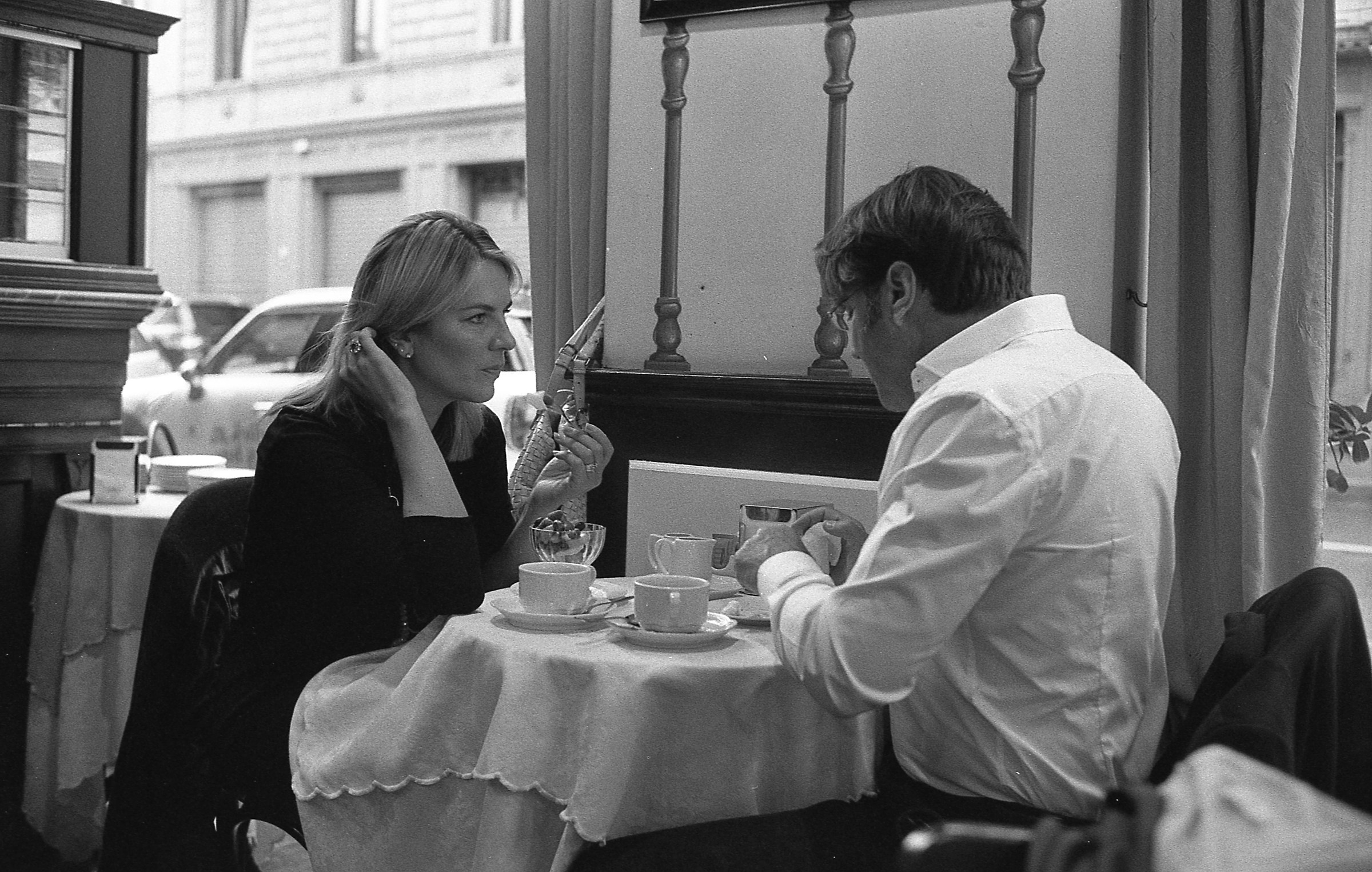 Elegant couple, elegant bar