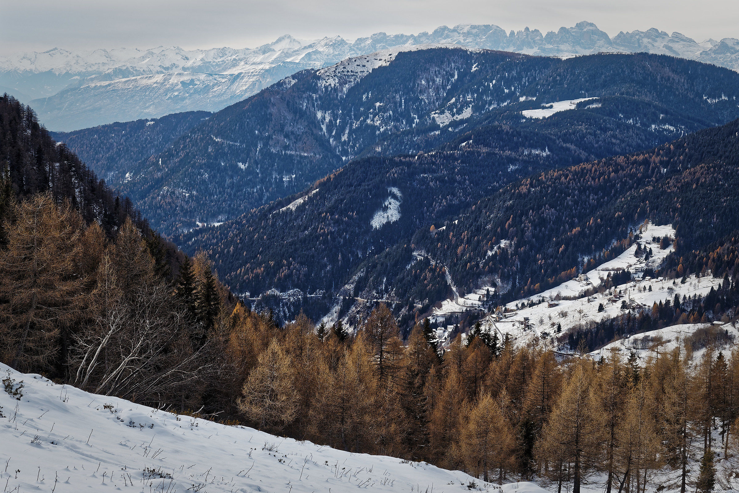 The village from the mountain ...