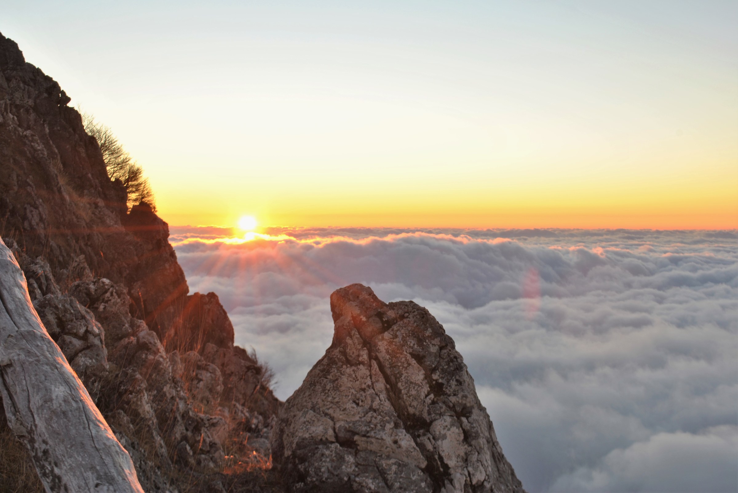 Monte Cocuzzo on the clouds