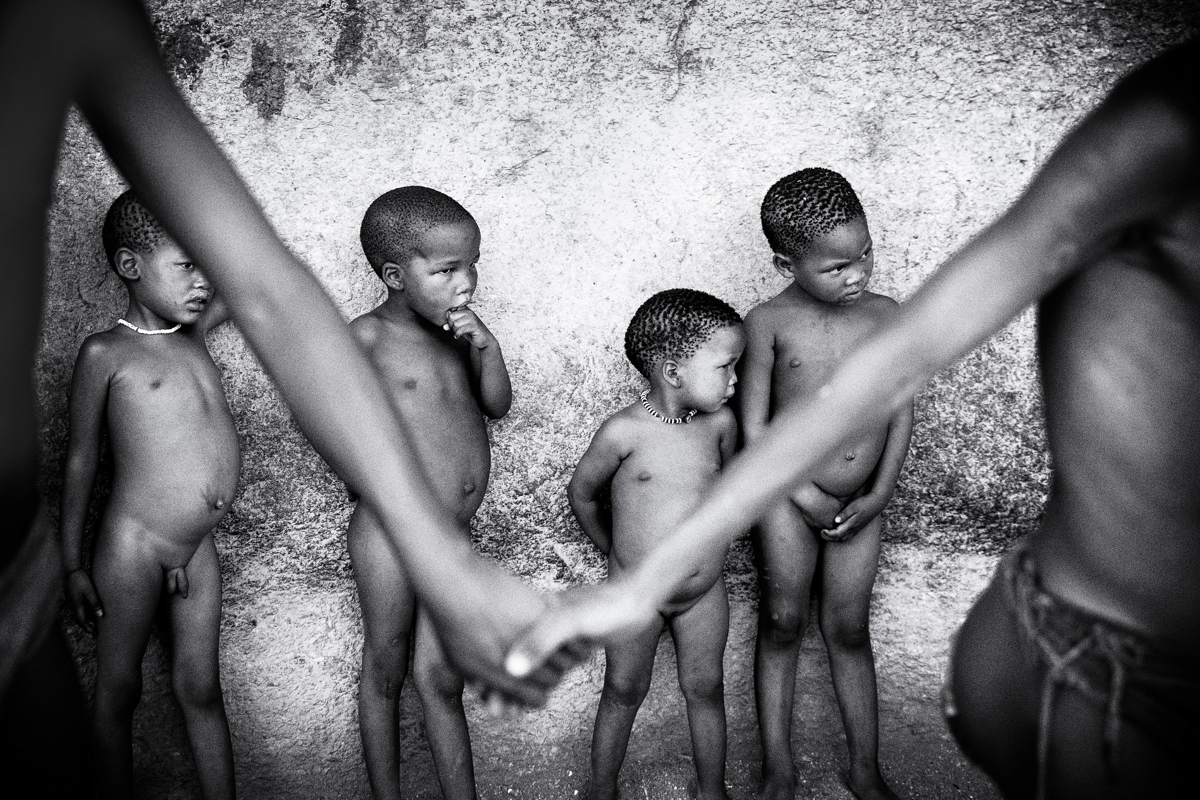 In in San village near Omararu. Namibia, 2017.