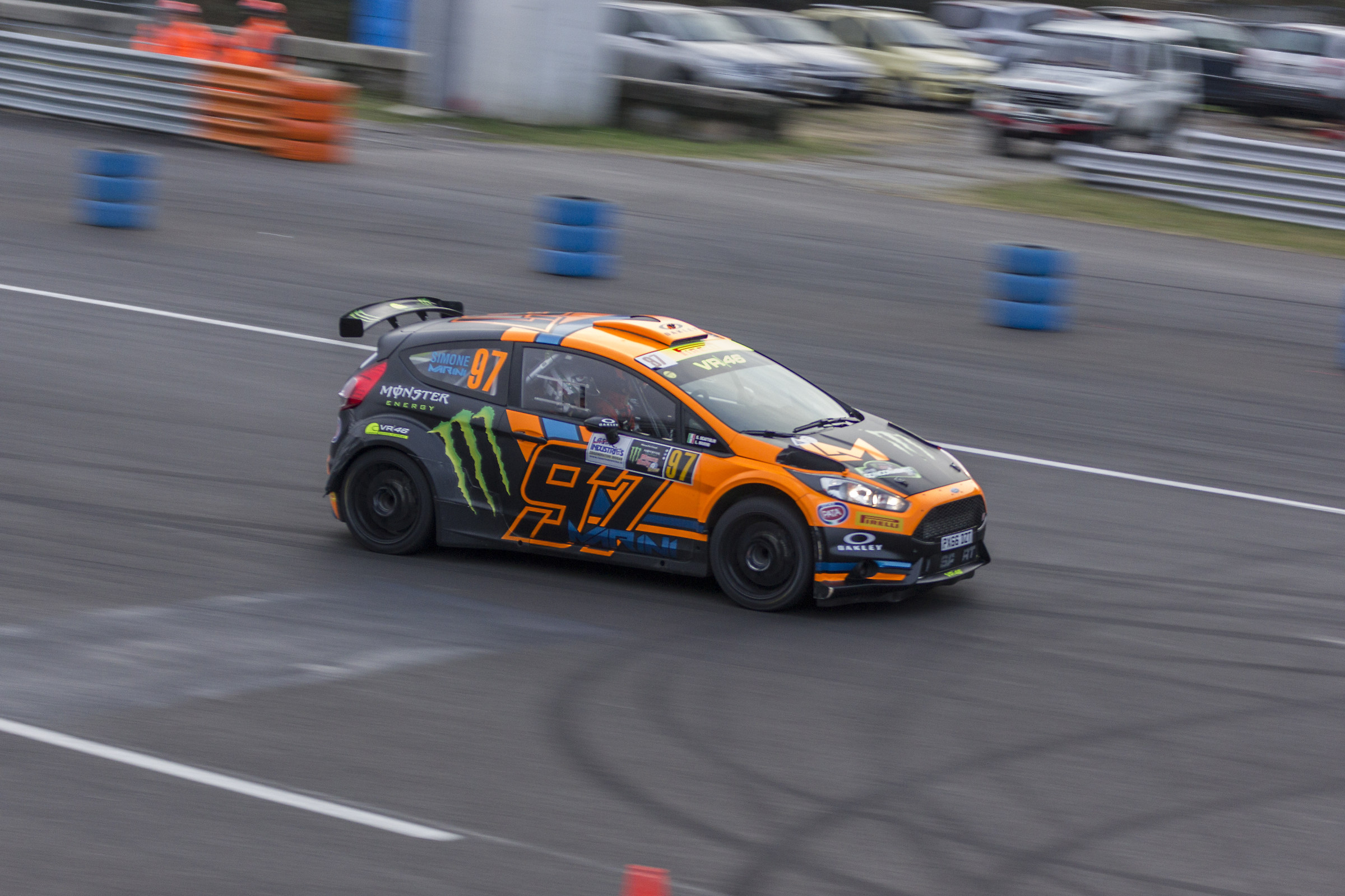Luca Marini at the Monza rally show