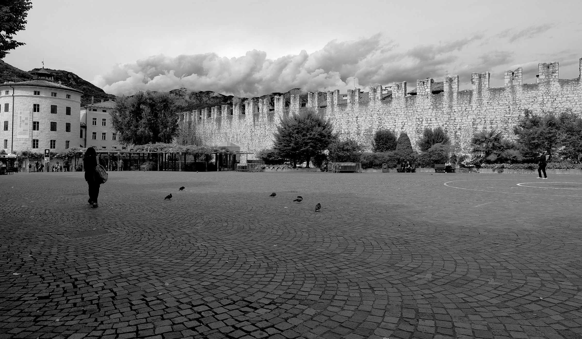 The walls of Trento