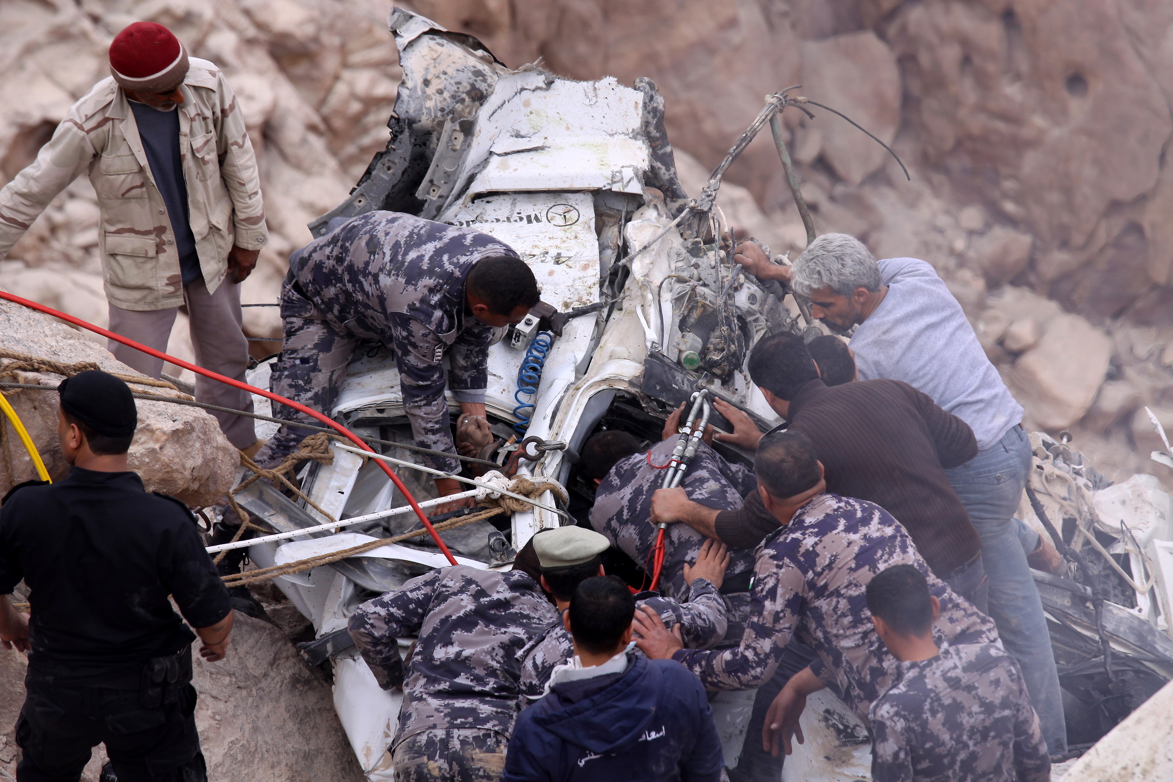 Brave and good rescuers