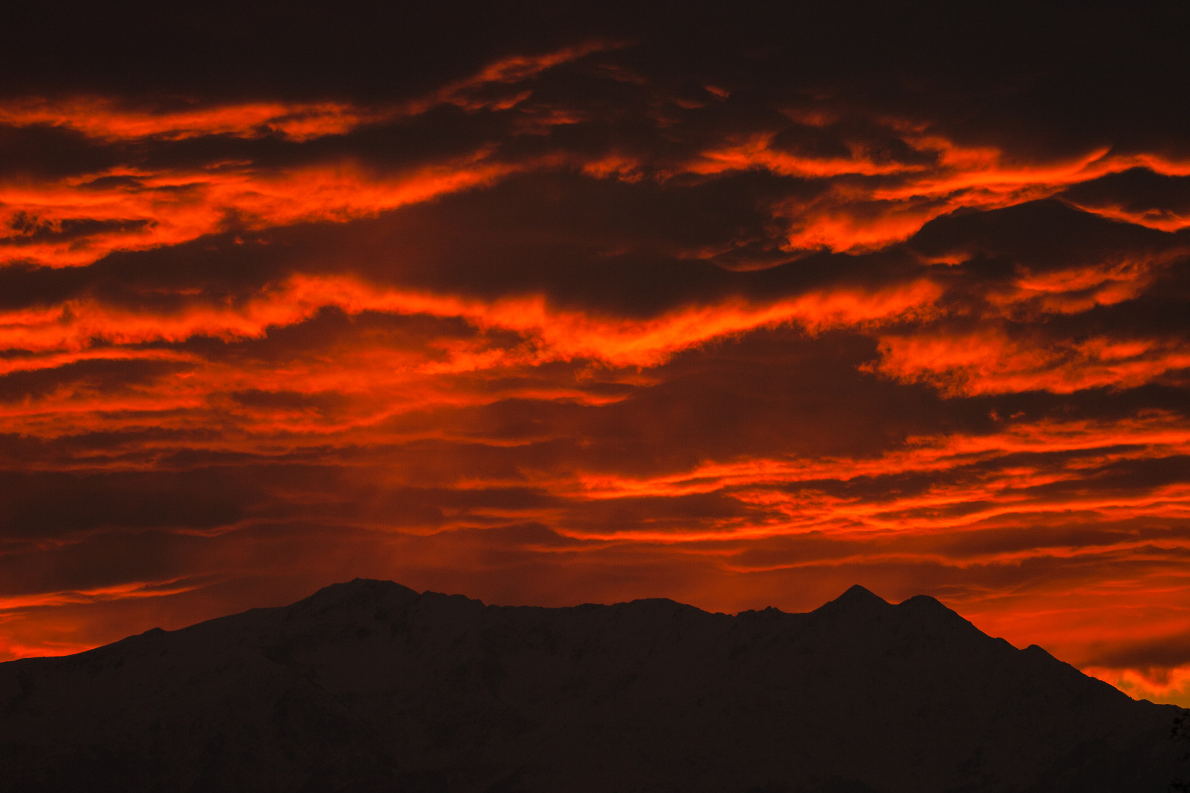 Sunset on the mountains