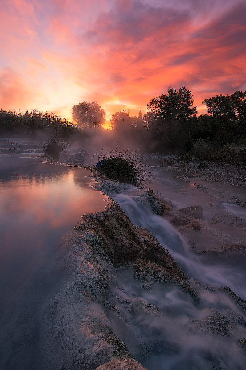 Sunrise in Saturnia.