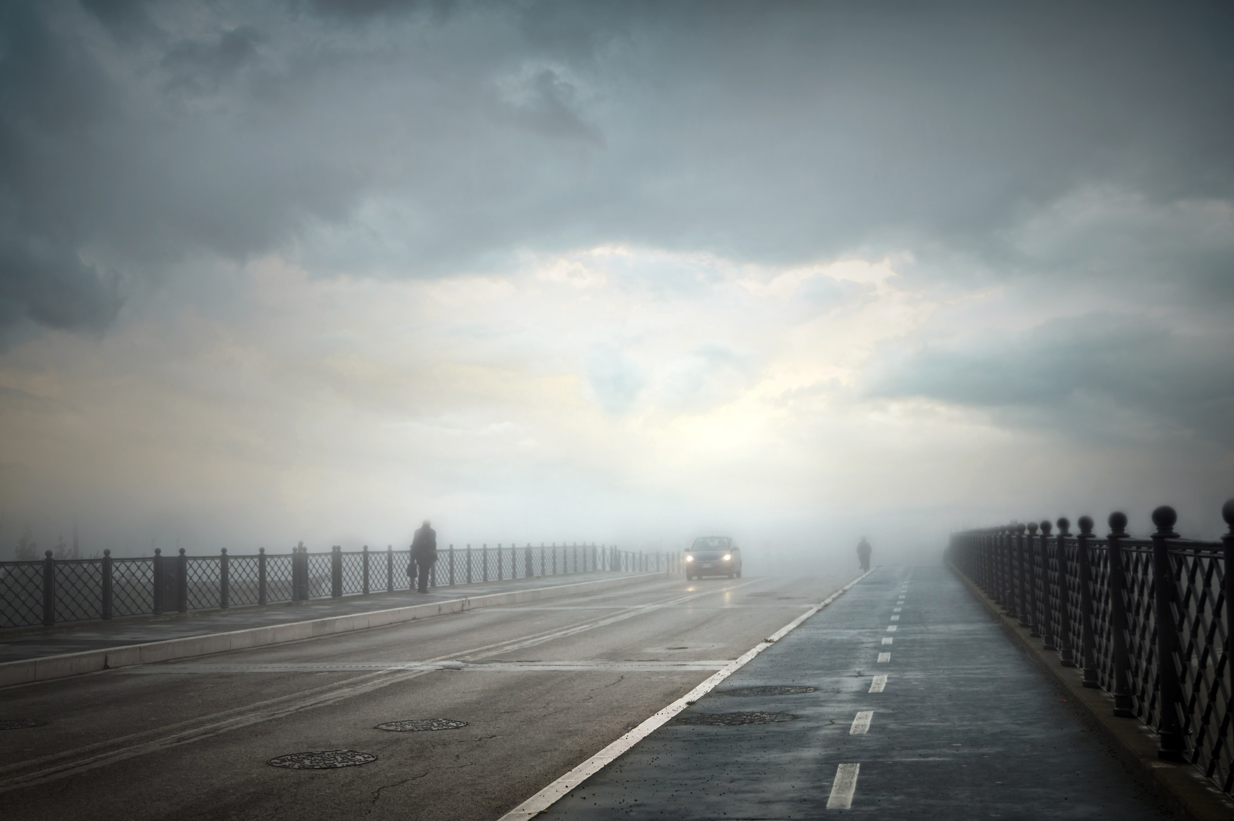 fog on the bridge