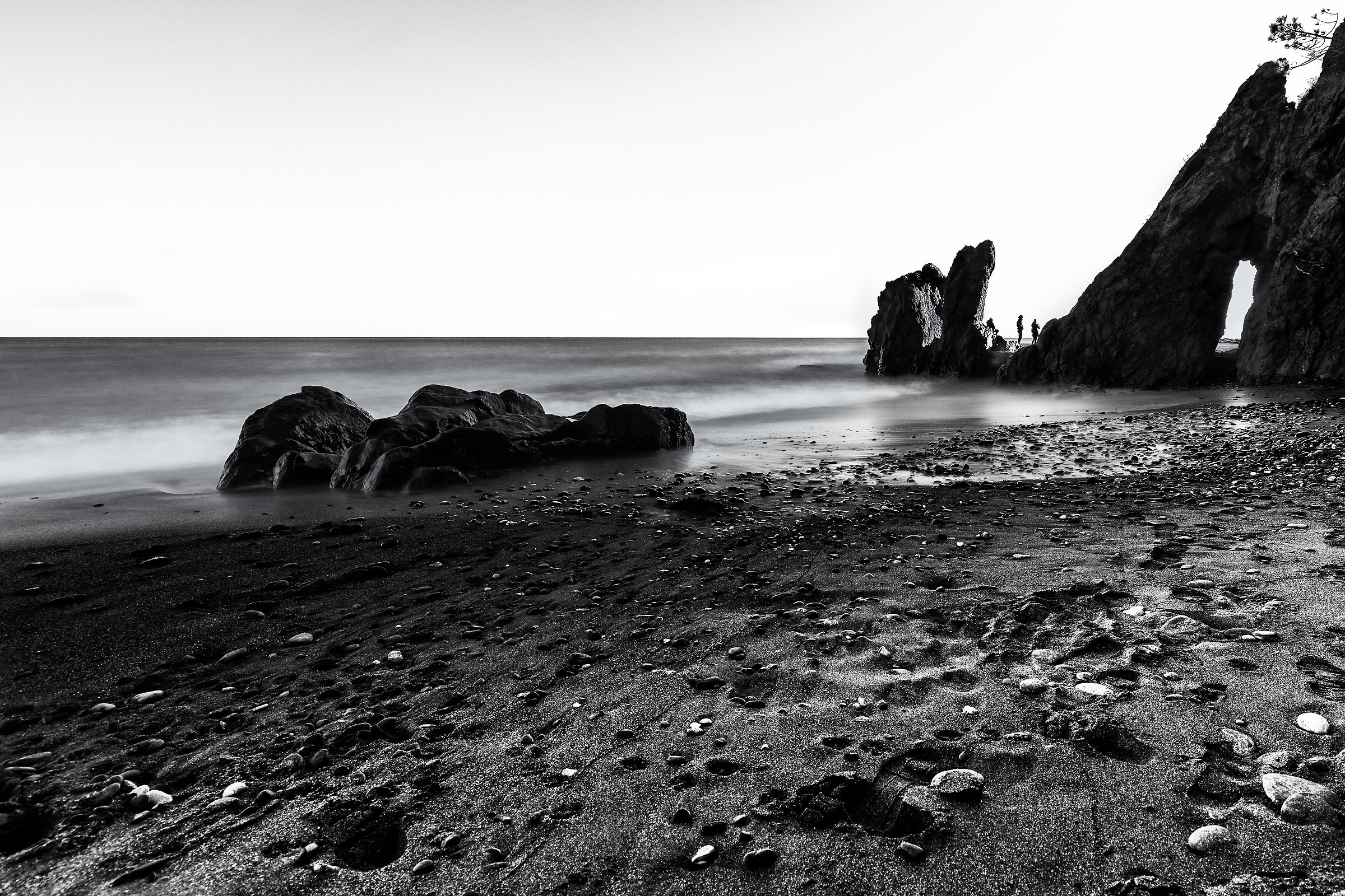At the beach in December
