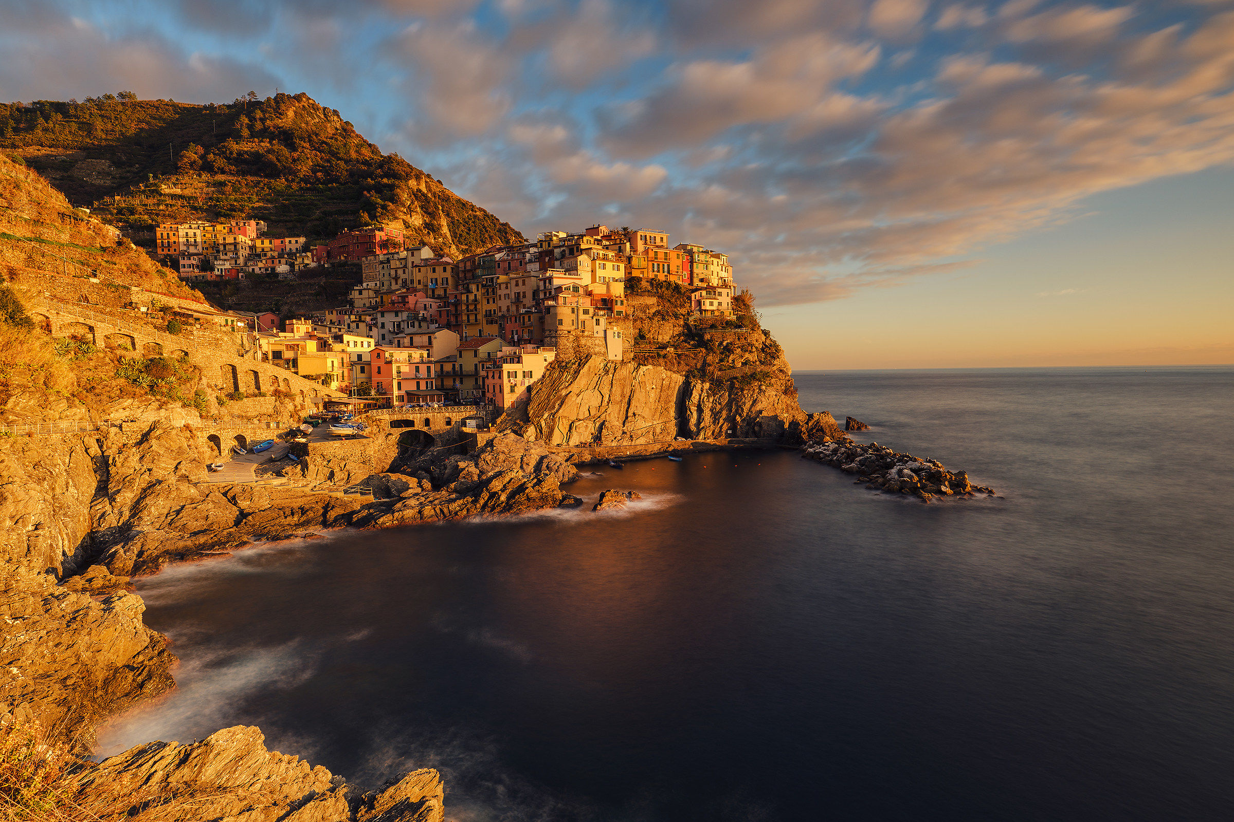 Manarola in the sunset light