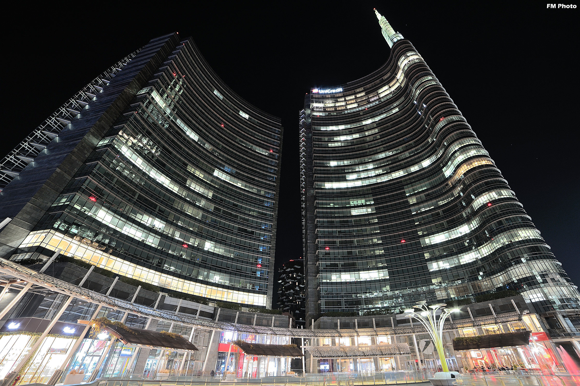 Unicredit Tower by Night