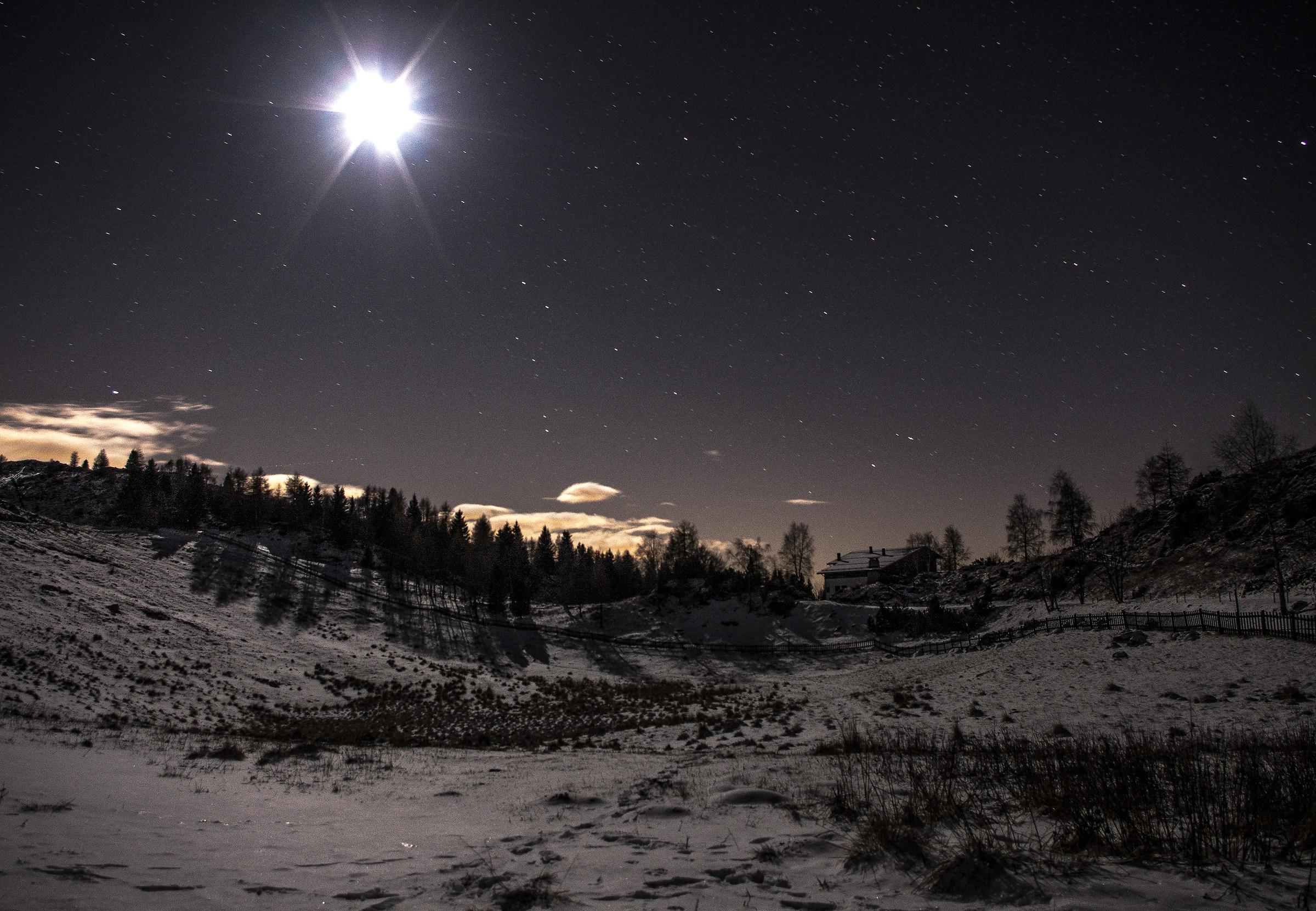 The Visentin in the moonlight