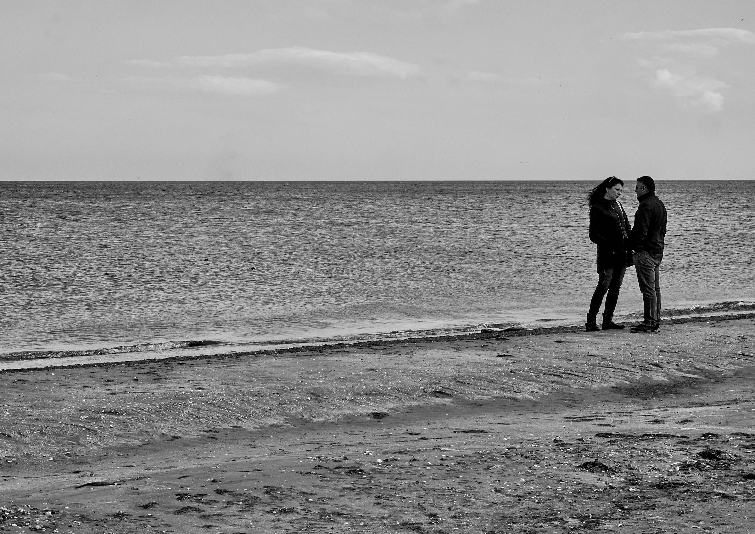 of calm there is only the sea