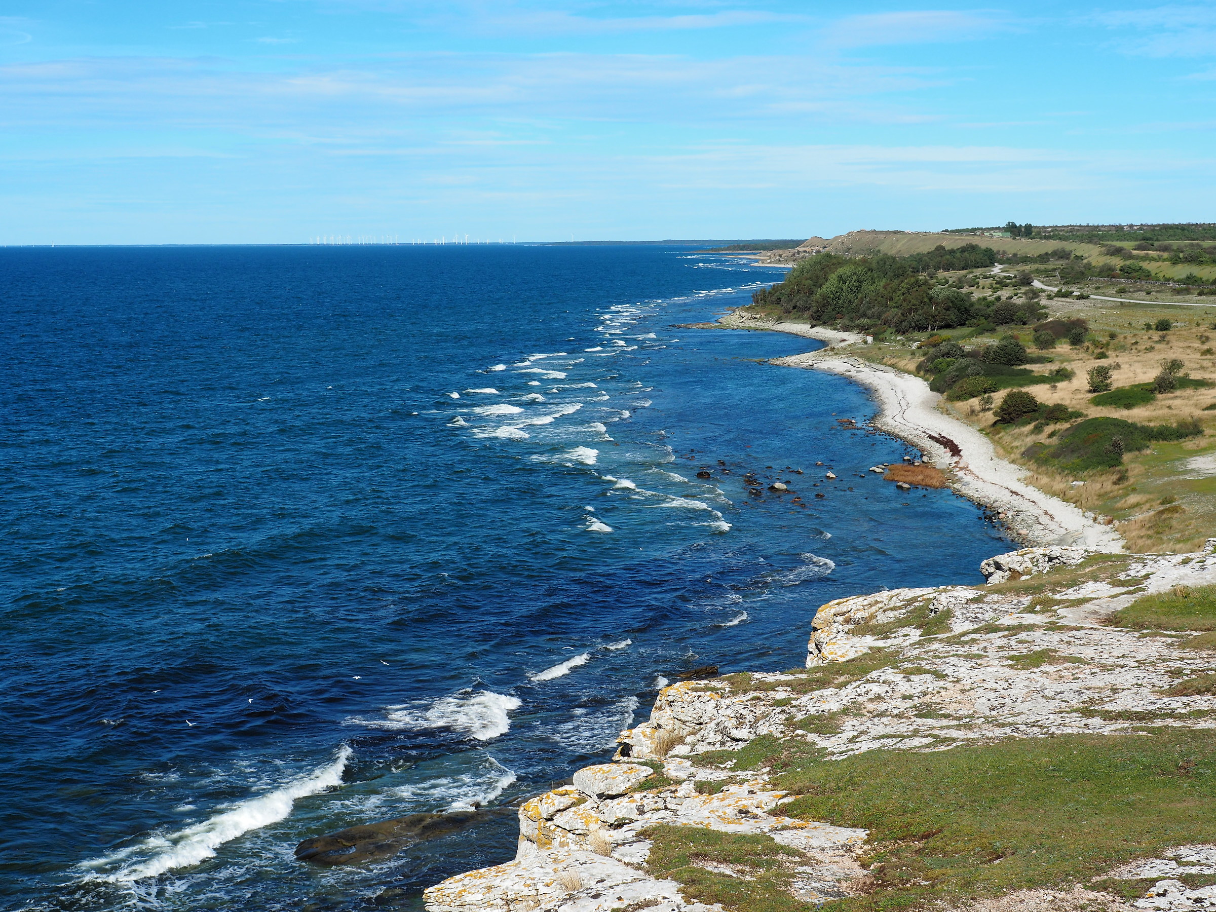 Hoburg coastline, Gotland.