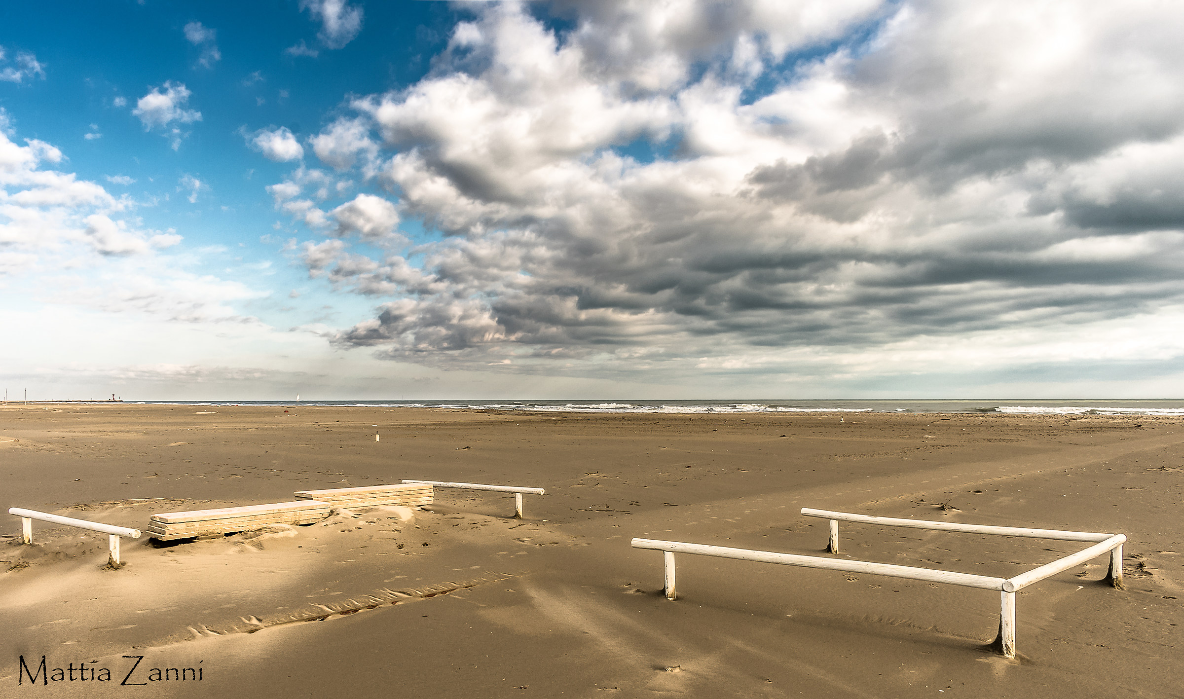 beach at the beginning of December