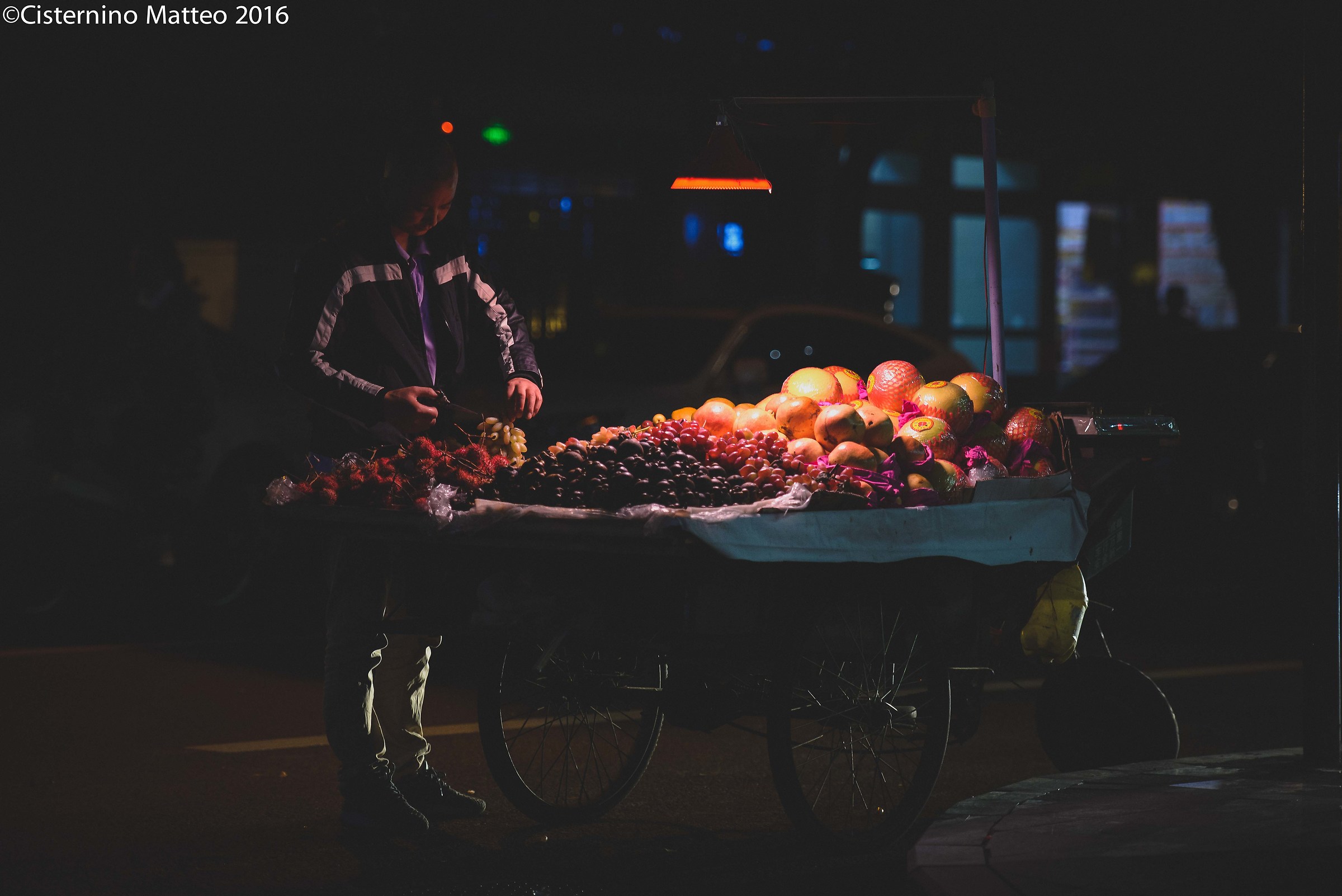 The night seller, Chengdu, Sichuan, China