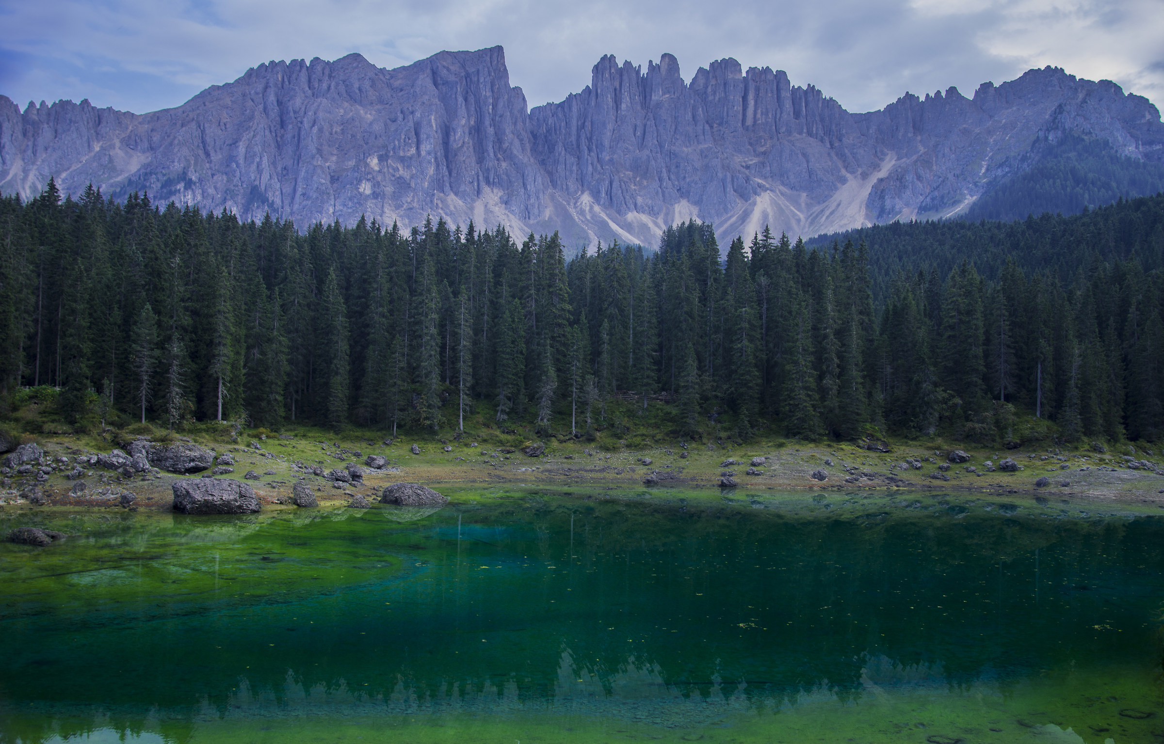 Lake Smeraldo and Catinaccio