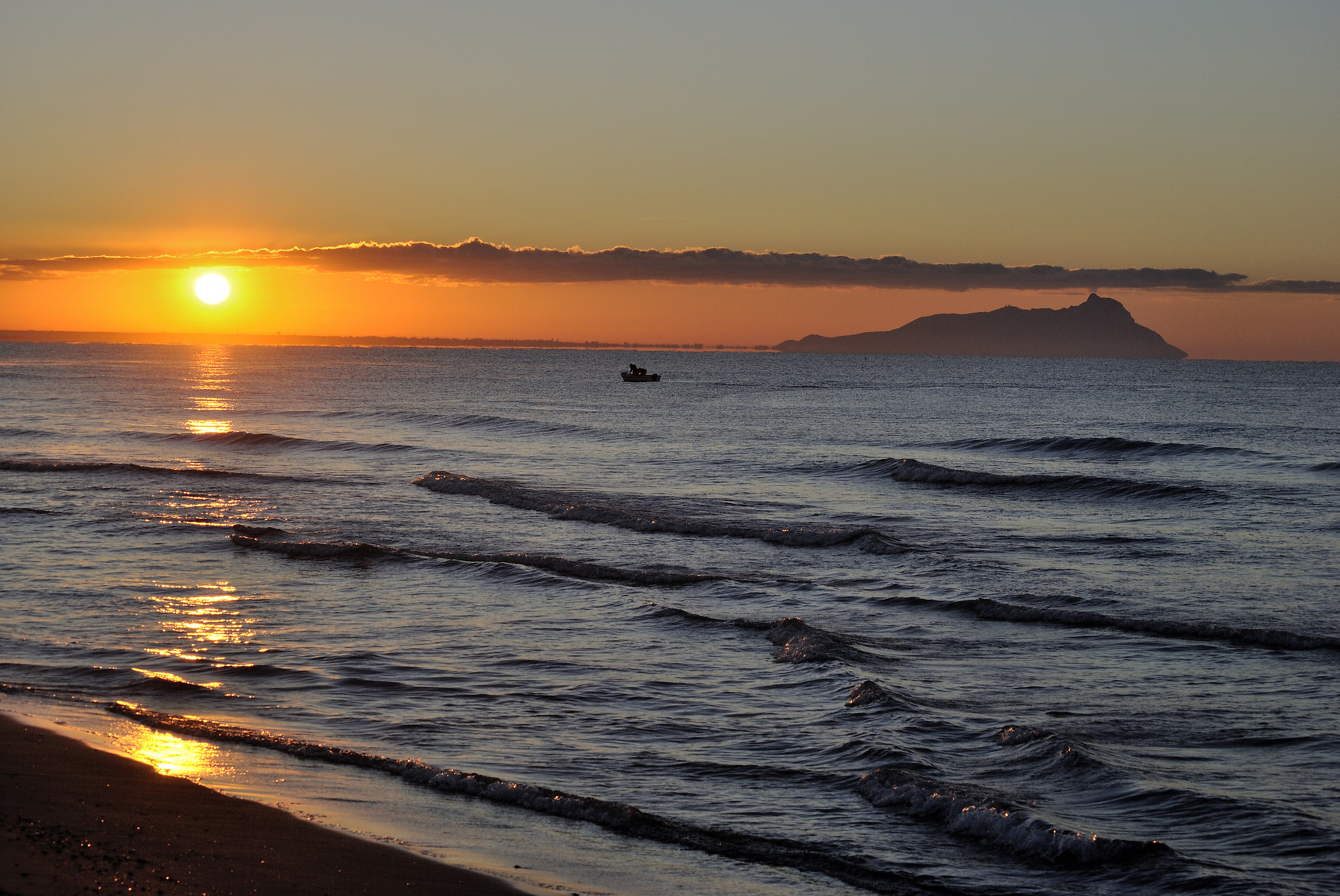 Sunrise at the Foce Verde