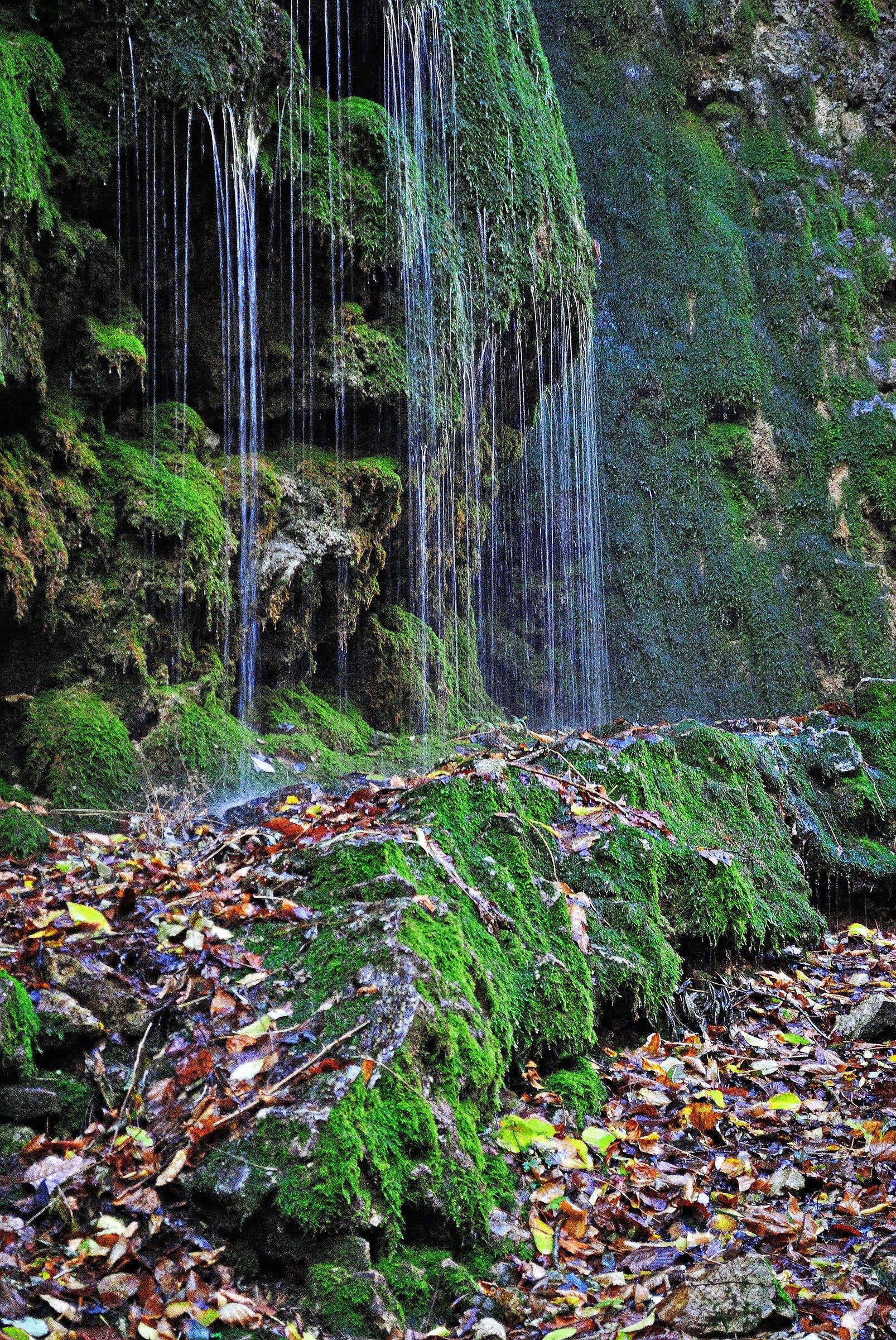 Emerald waterfall
