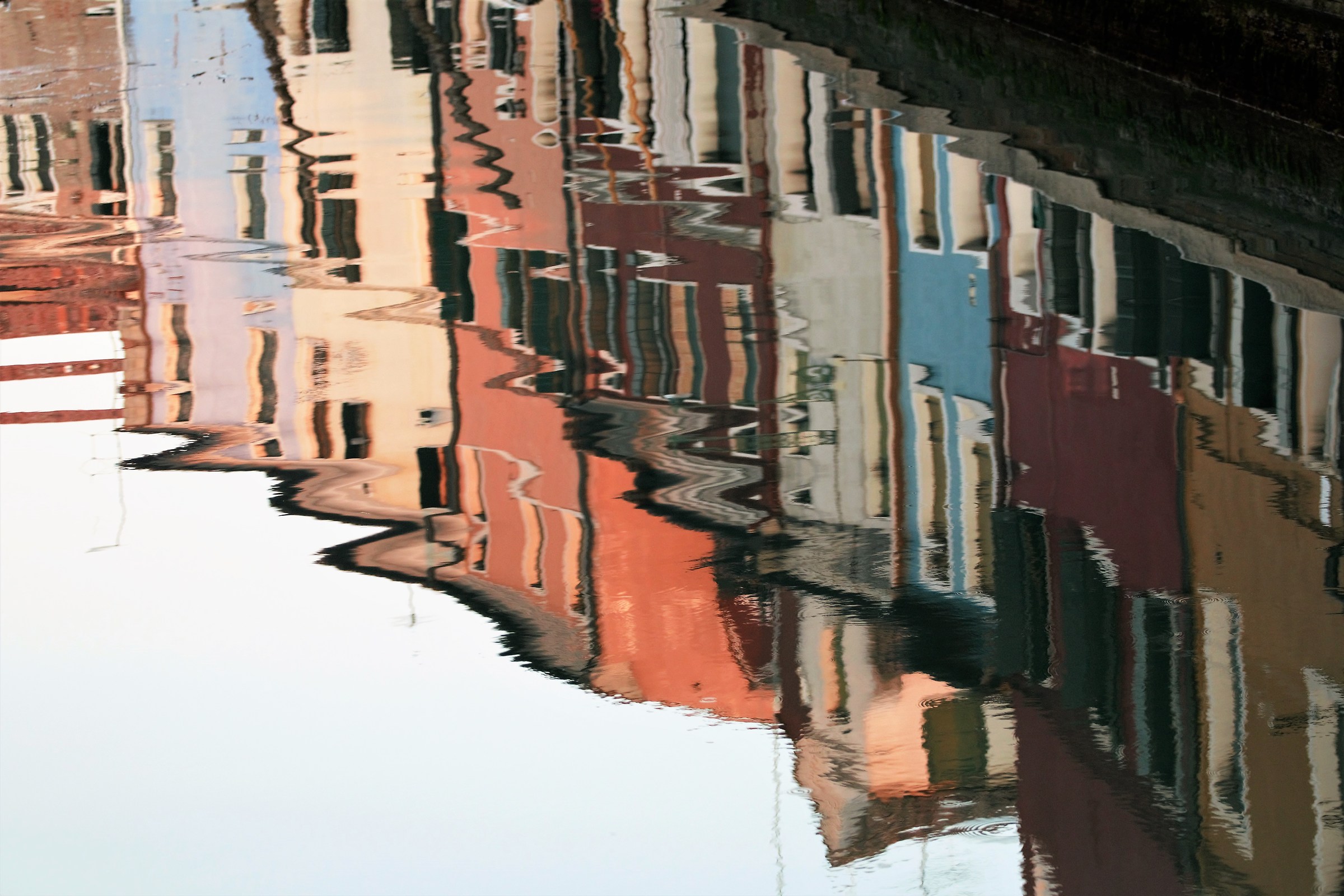 reflections in burano venezia