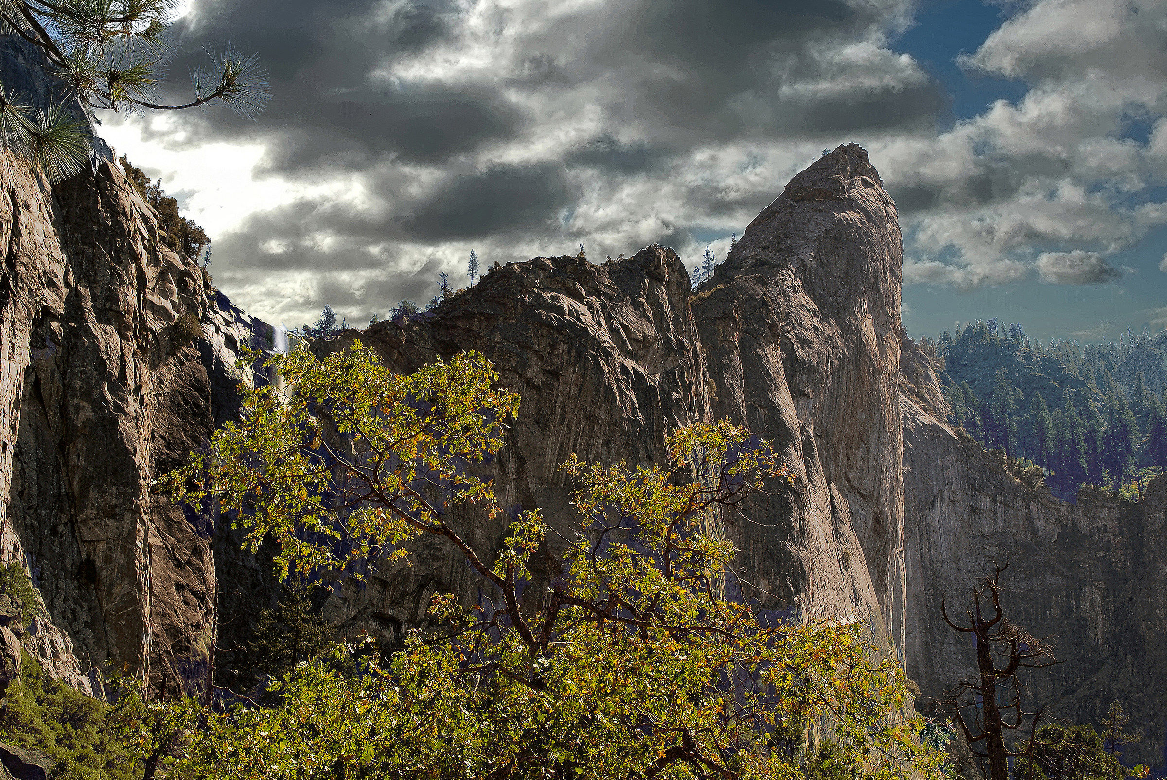 usa, Yosemite park, the veil fall