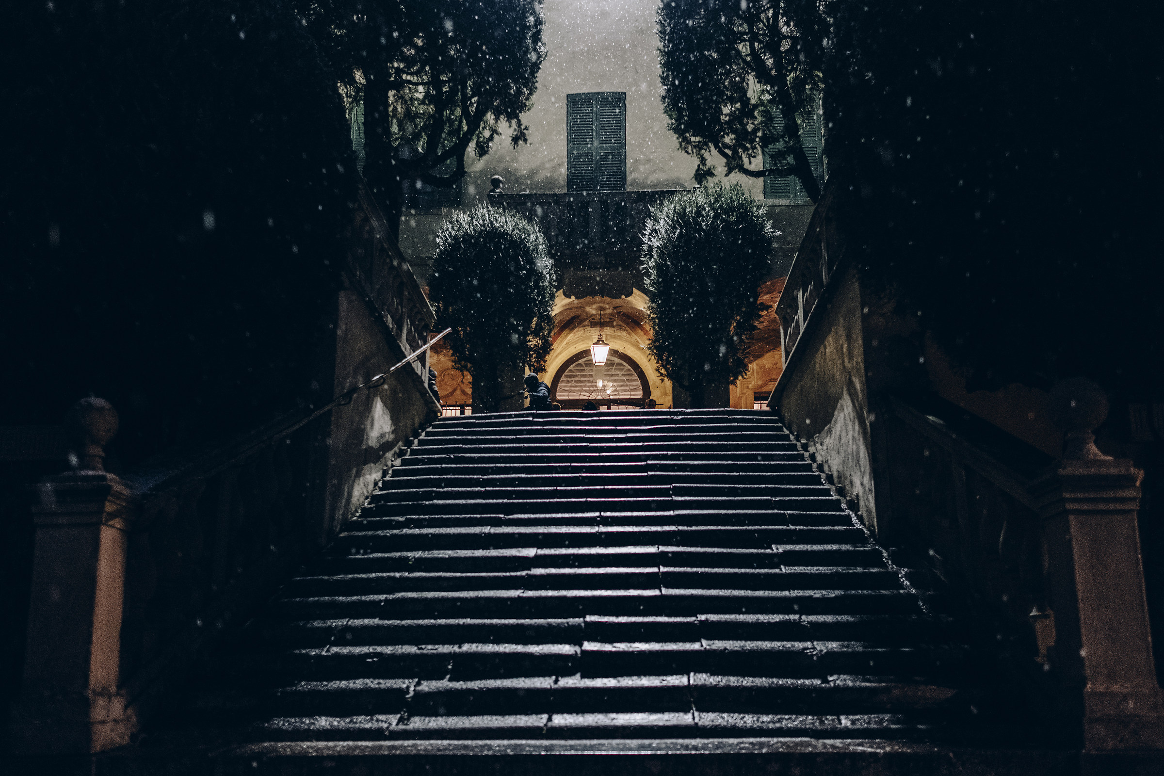 Castello del Catajo sotto la neve