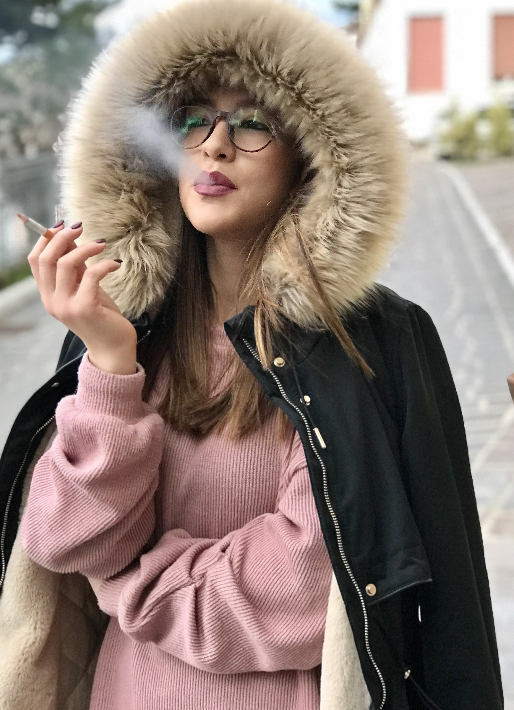 La nostra barista fuma!