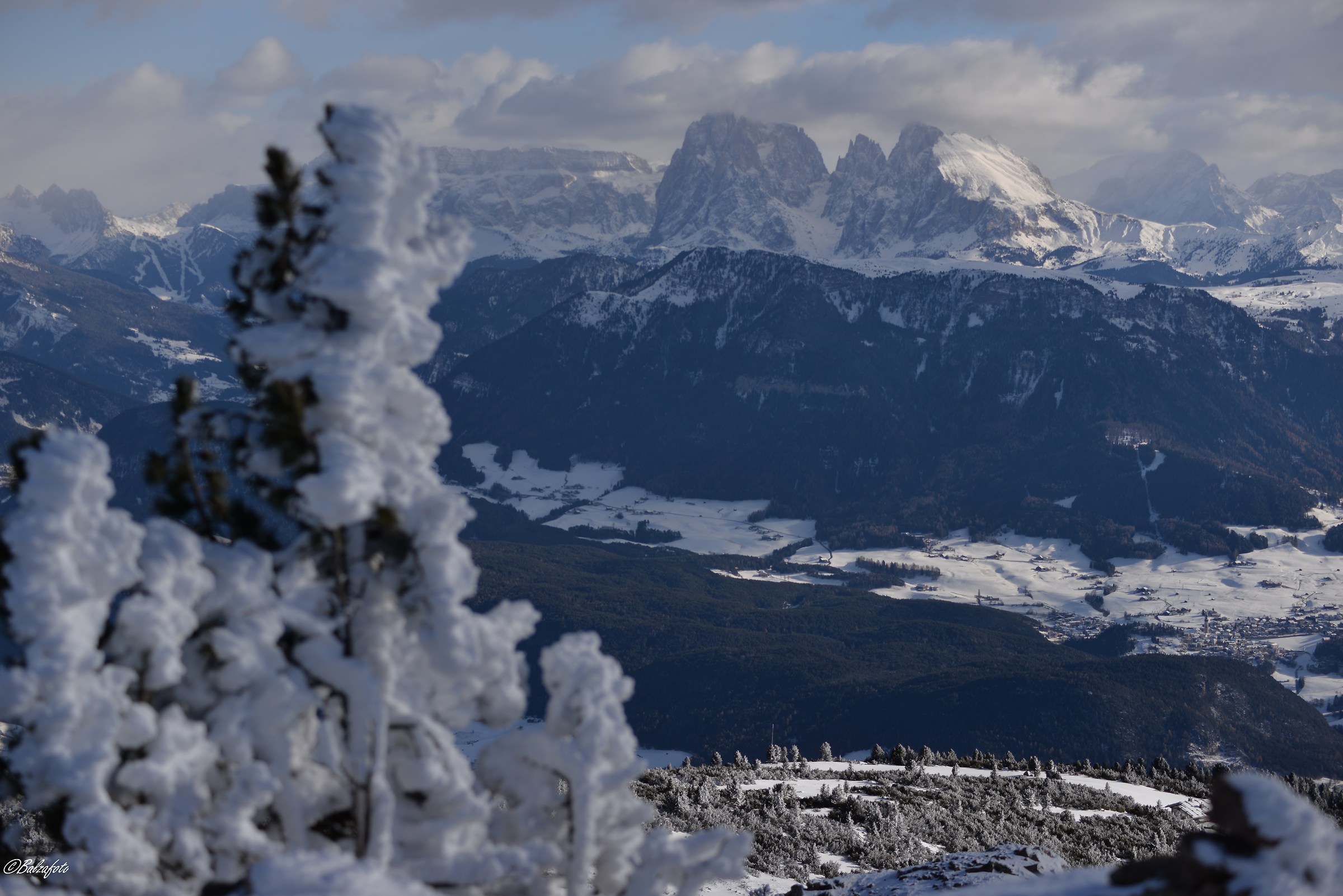 Corno del Renon view towards the Sciliar massif