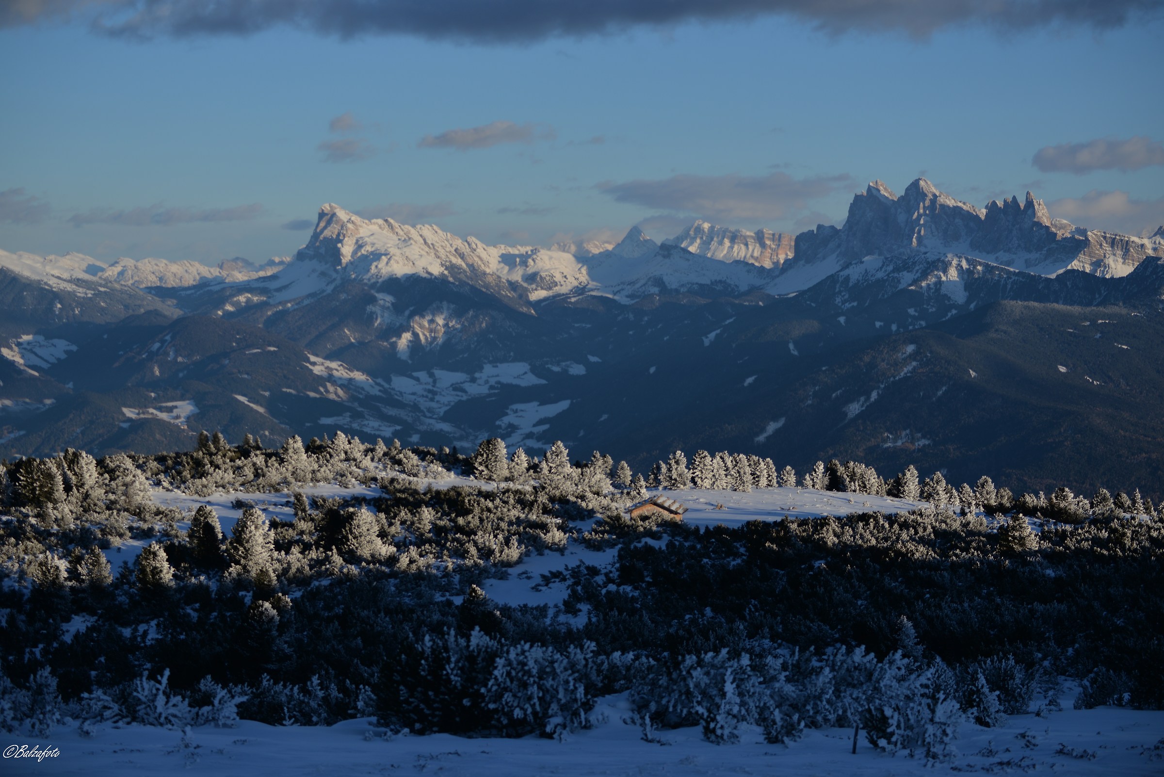 Corno del Renon view towards the Sciliar massif