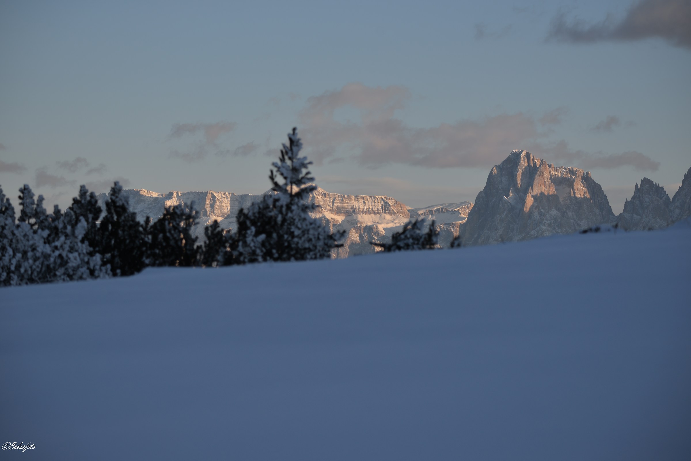 Corno del Renon view towards the Sciliar massif