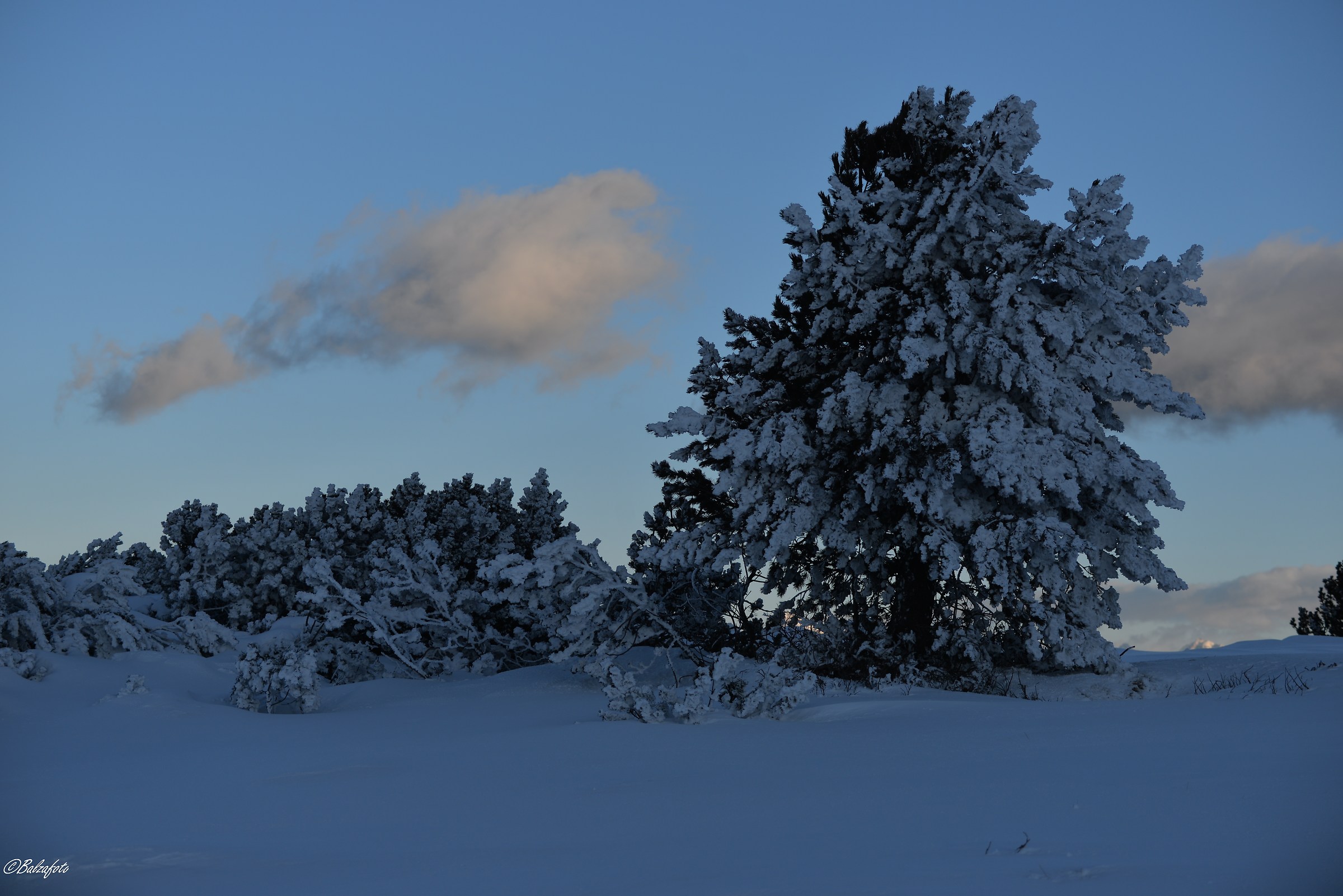 Villandro Alp at dusk