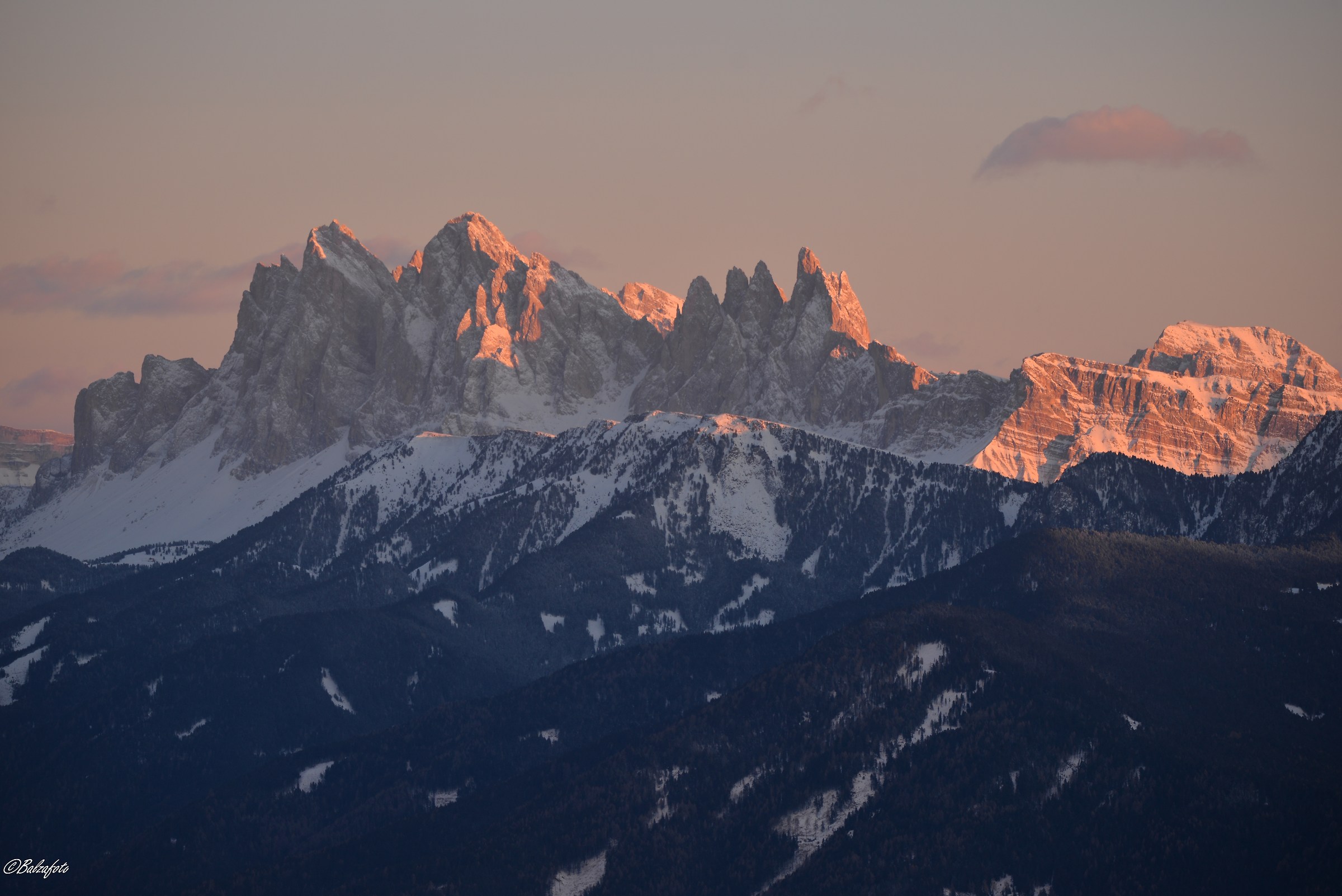 Alpe di Villandro with a view towards the Sciliar