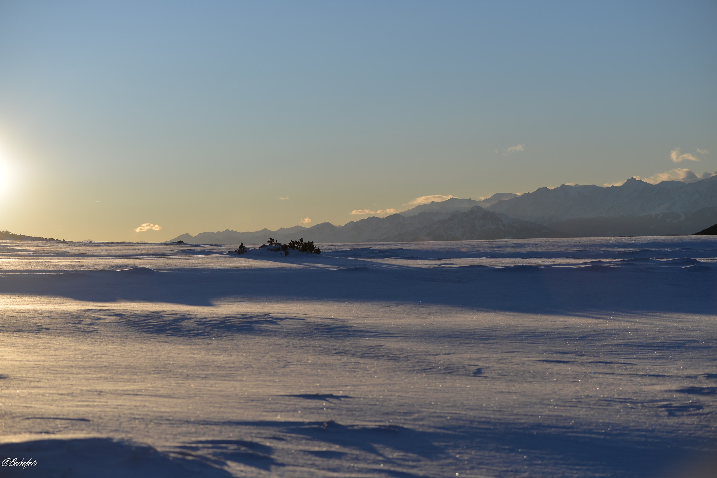 Villandro Alp at dusk
