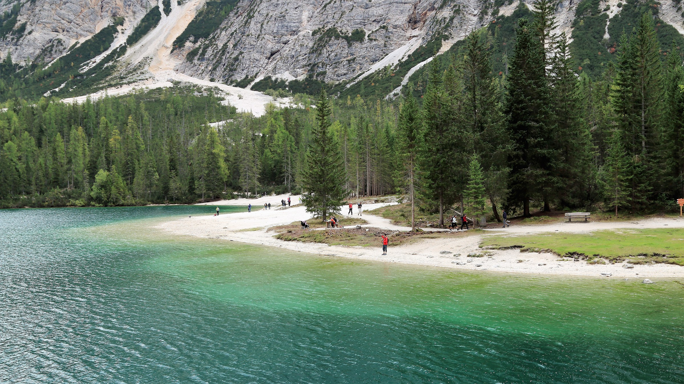 Lake Braies, in Val di Braies Bolzano