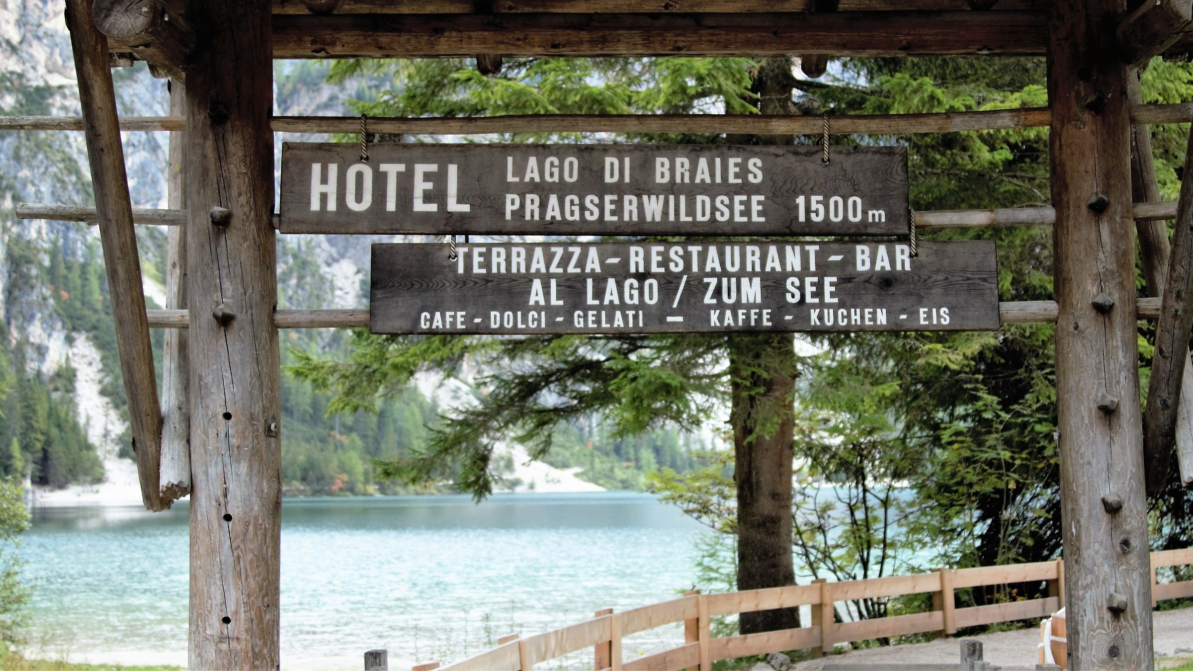 Lake Braies, in Val di Braies Bolzano