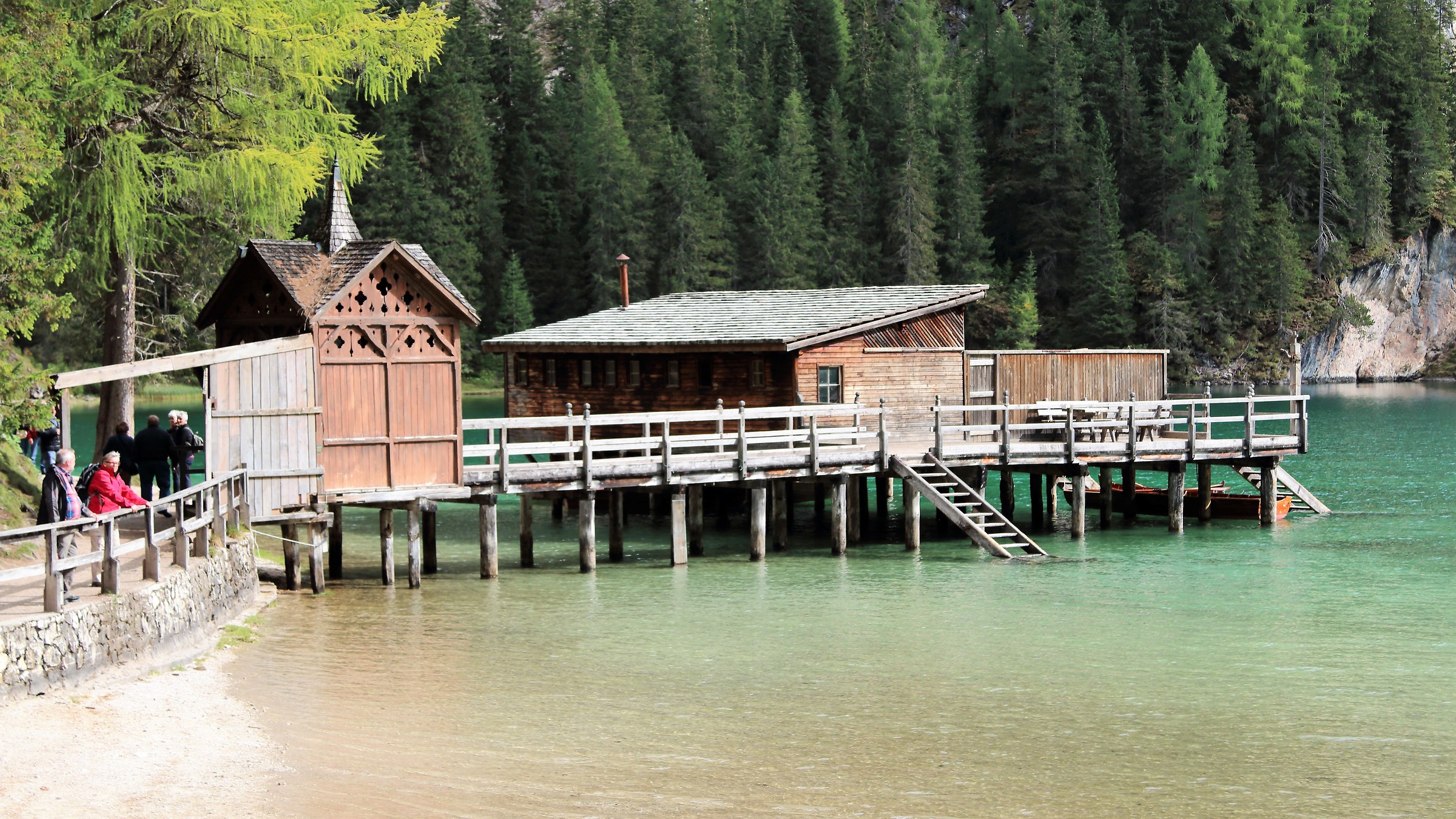 Lake Braies, in Val di Braies Bolzano