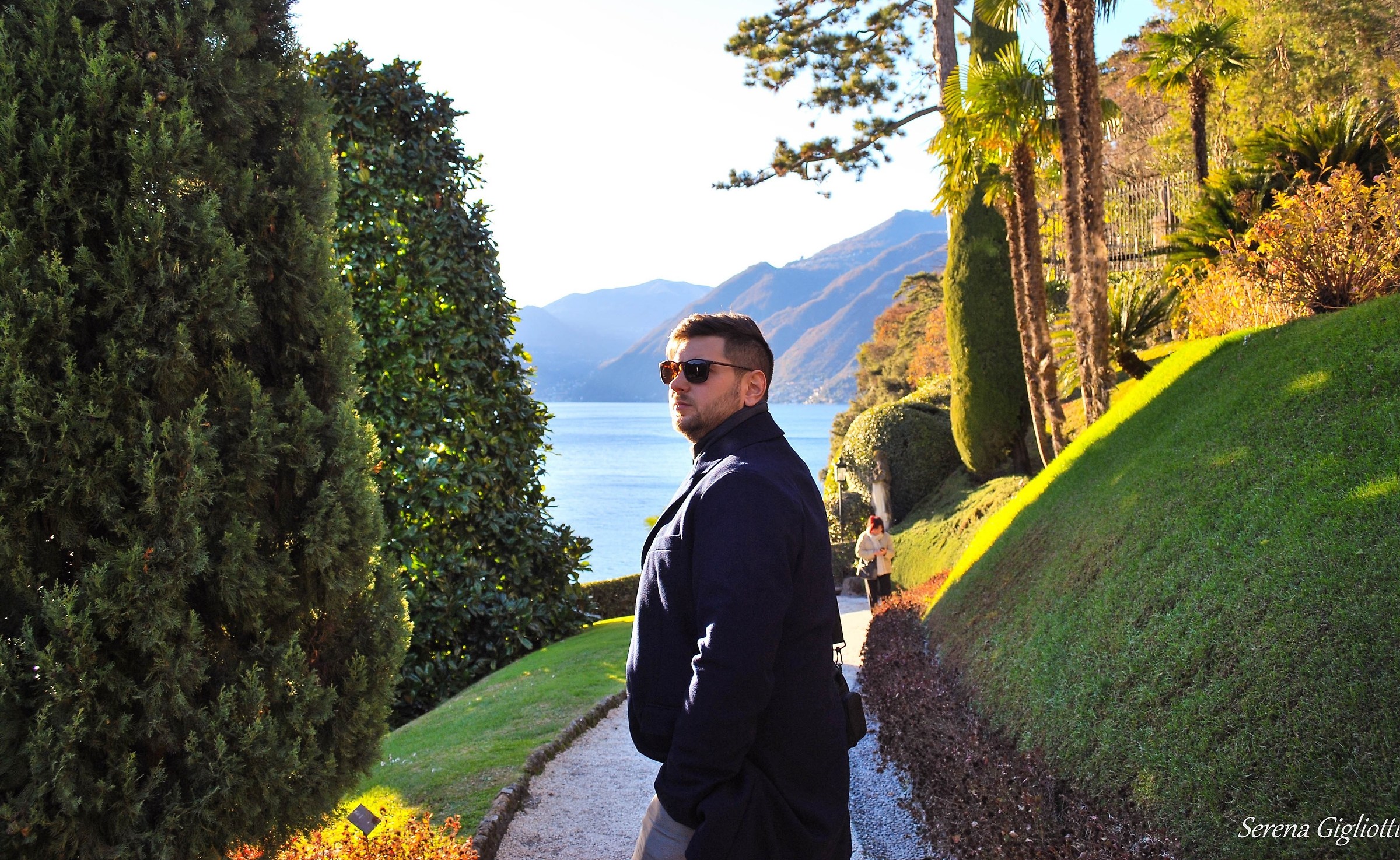 In the middle of the autumn green