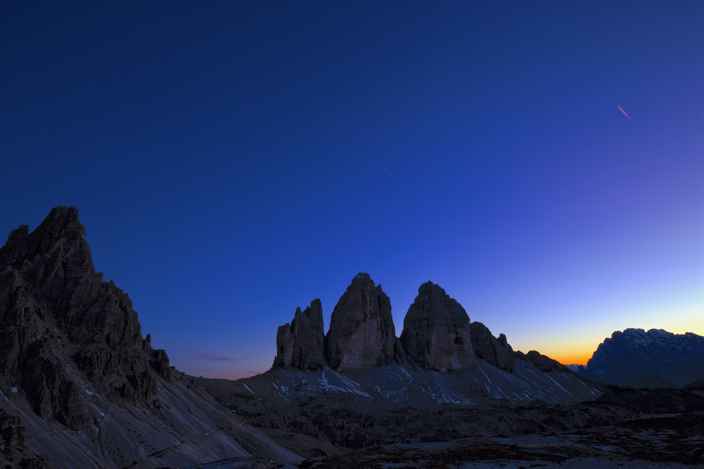 Tramonto sulle tre cime