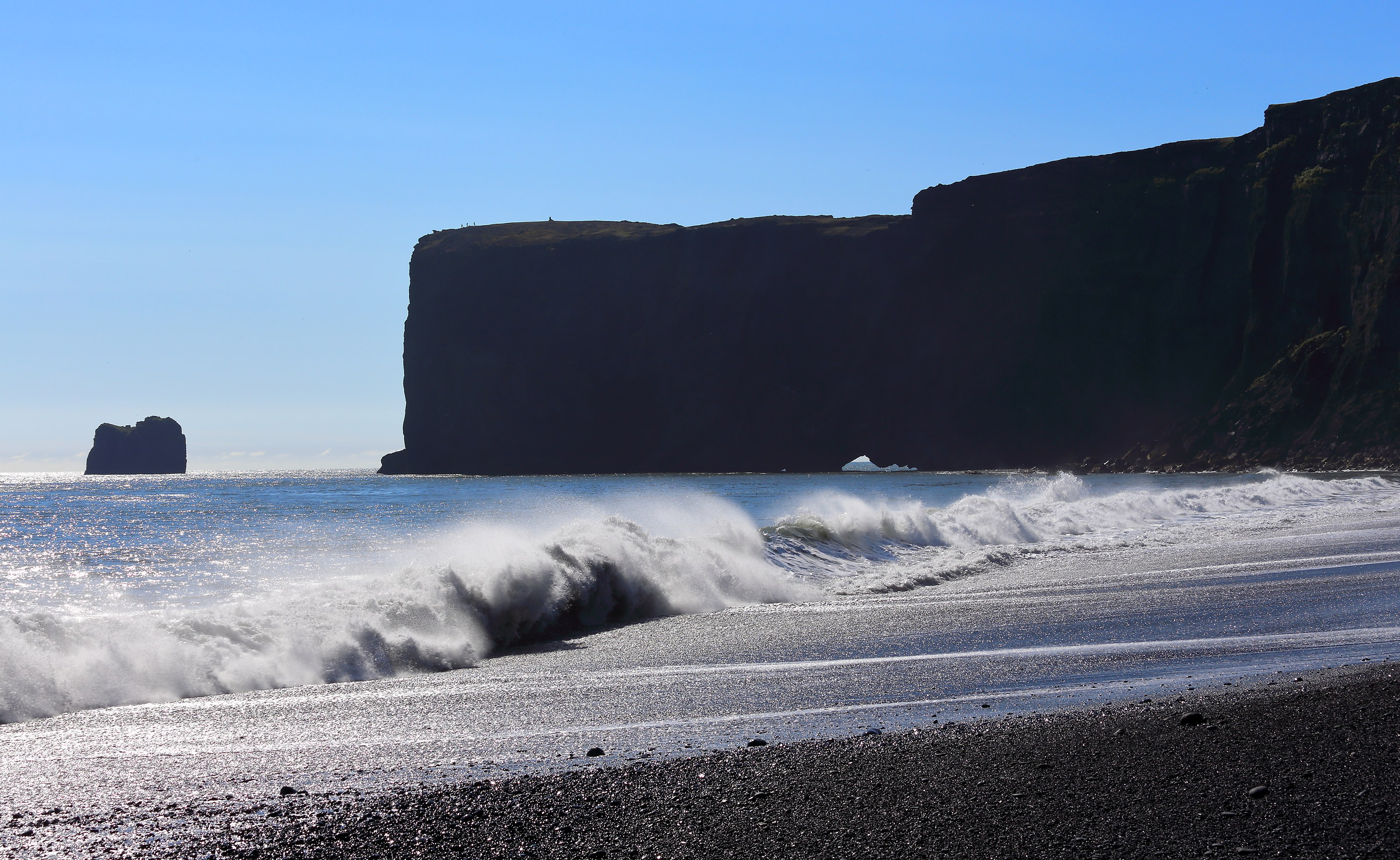 The black beach of Vík