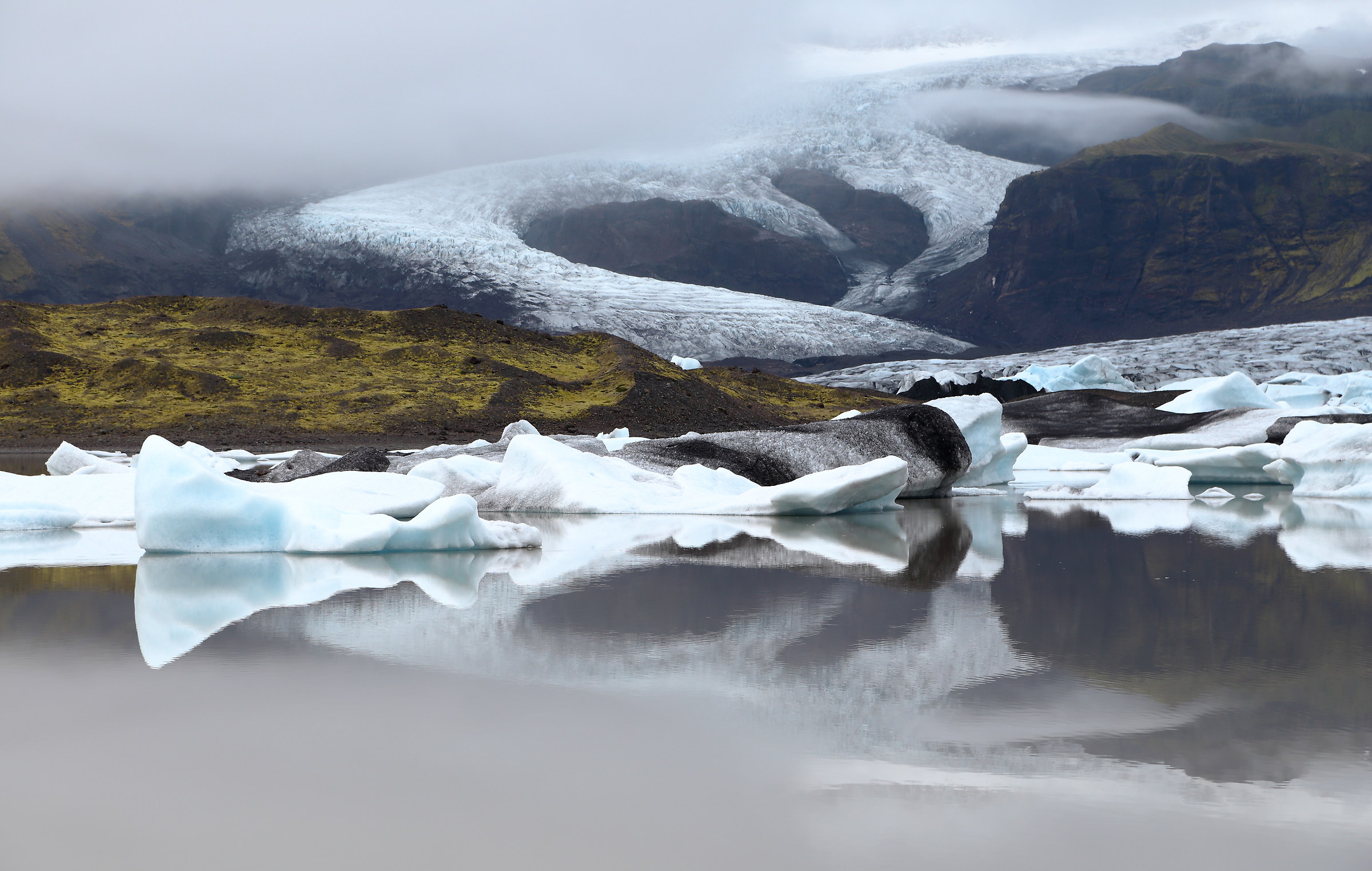 The lagoon of Fjallsárlón
