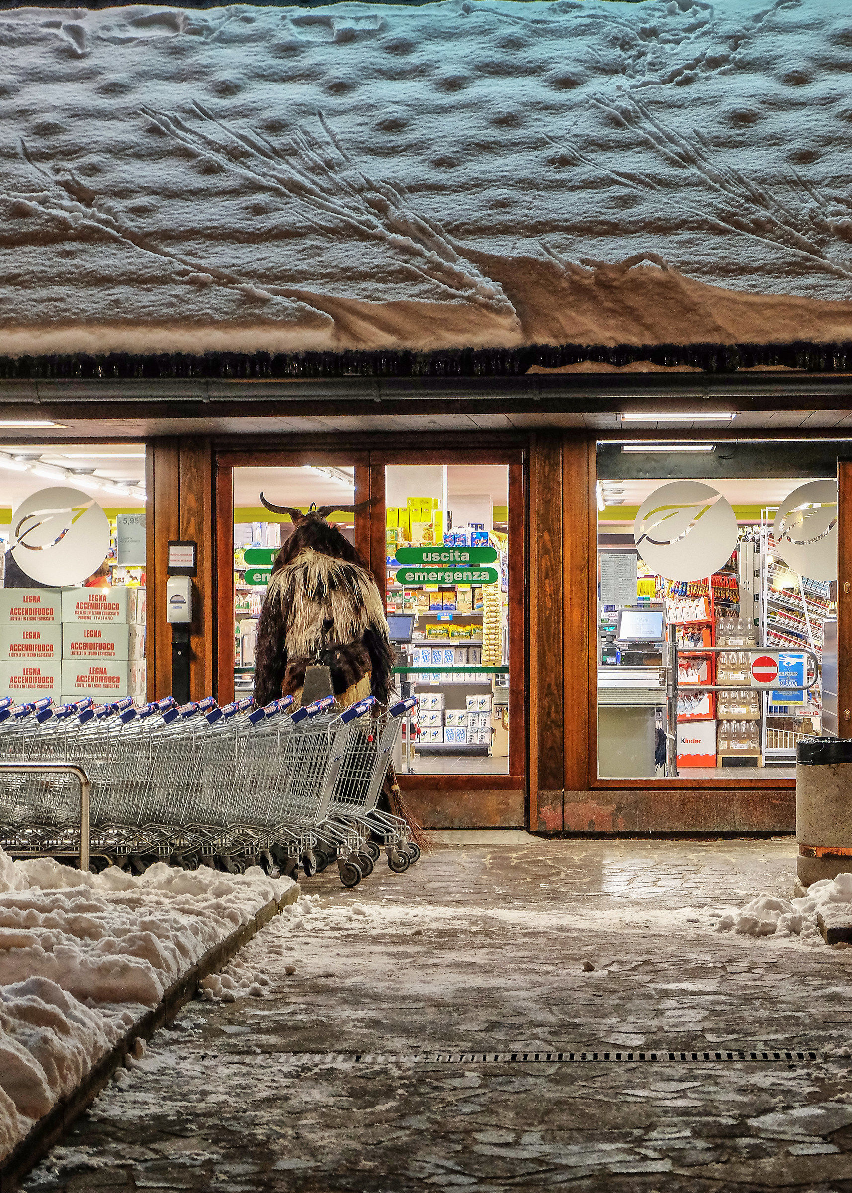 Krampus al supermercato