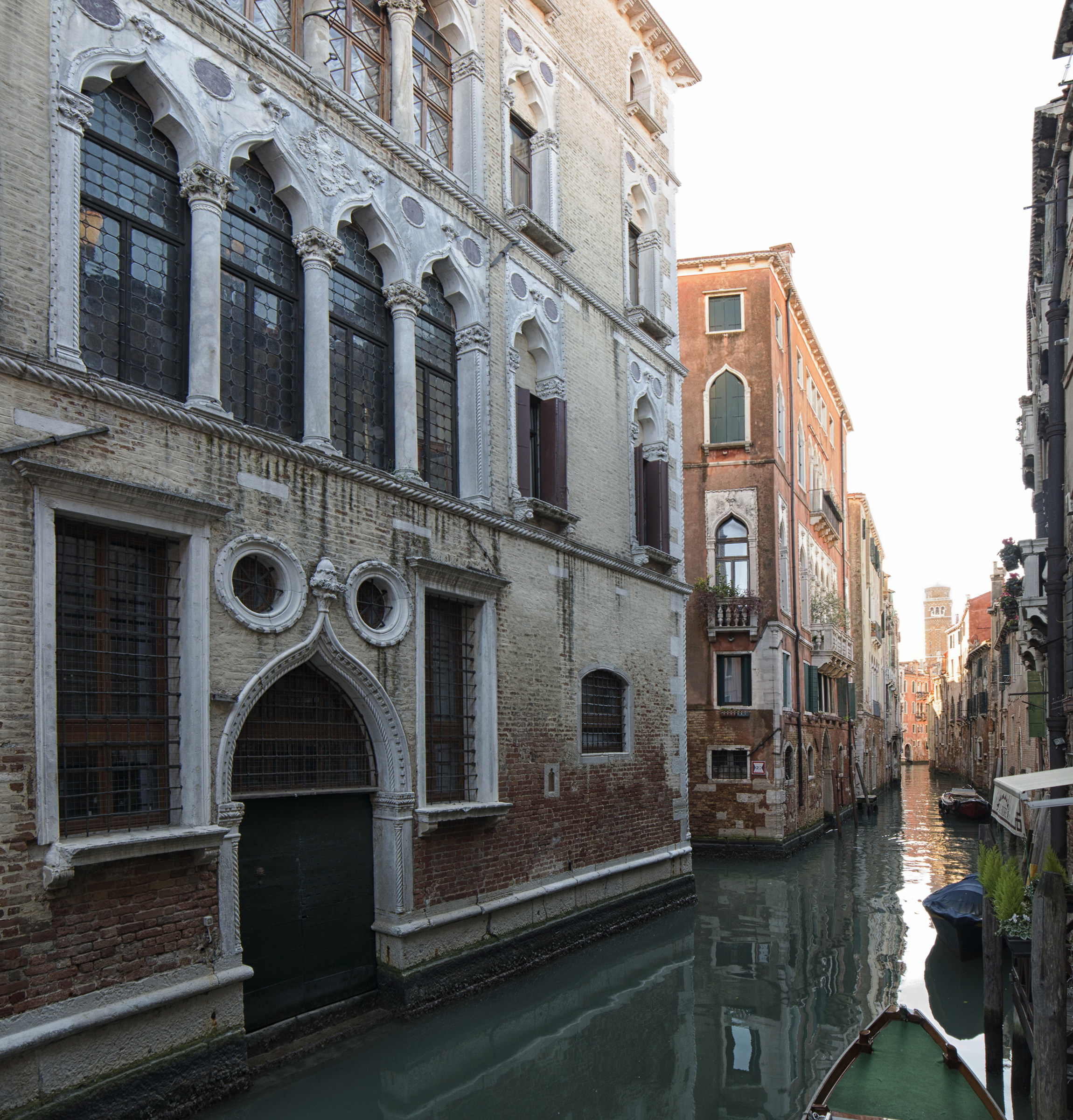 For channels. Without gondola