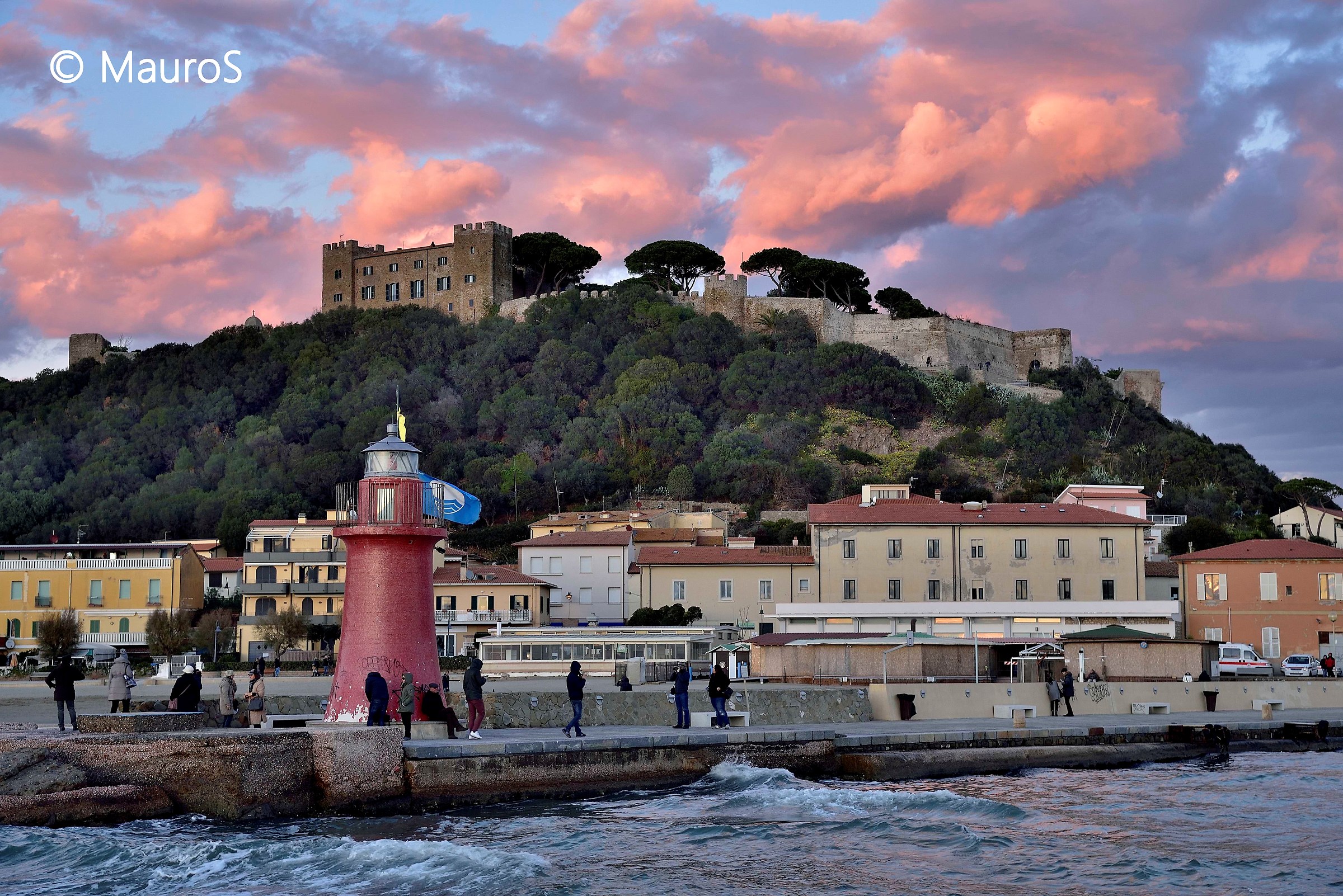 Castiglione della Pescaia at the tremonto
