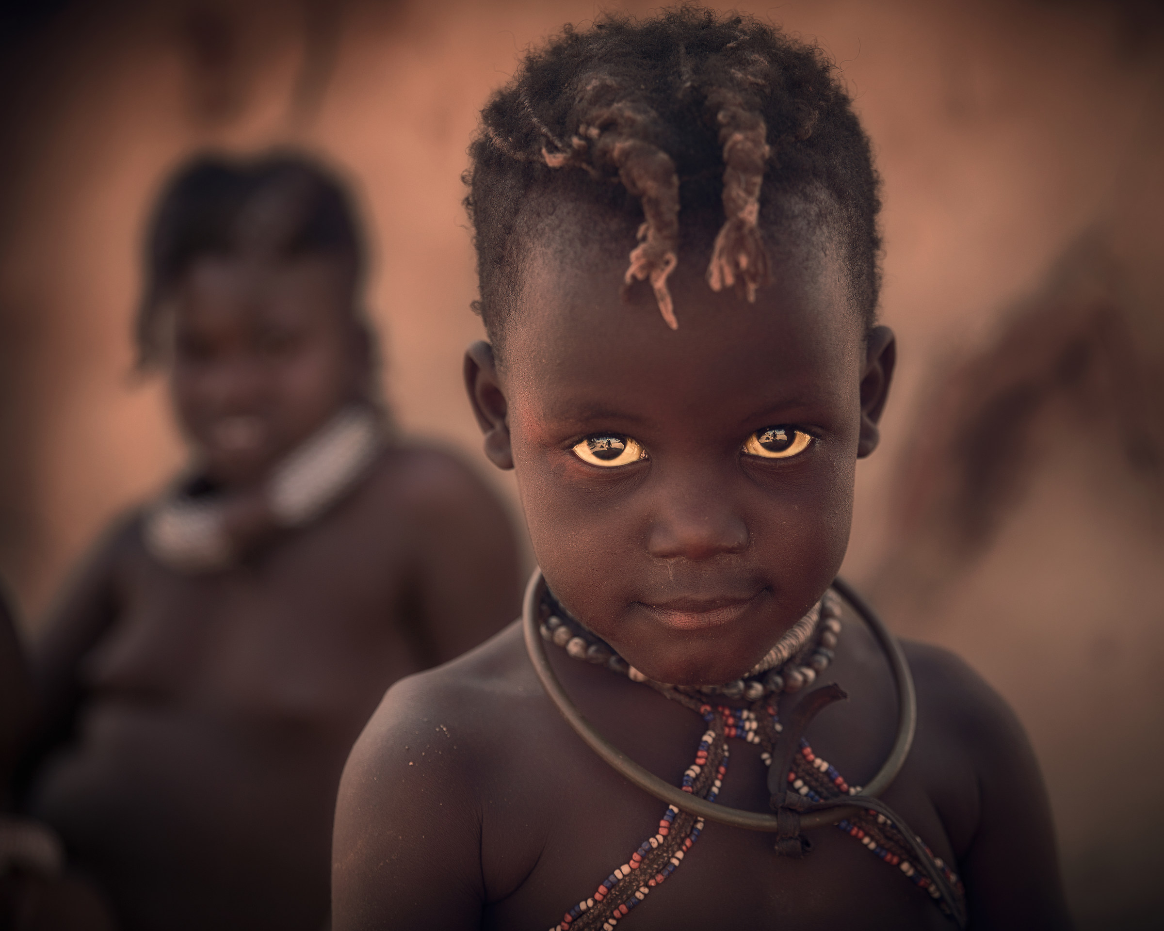 Himba kid. Himba village near Uis, Namibia, 2017.