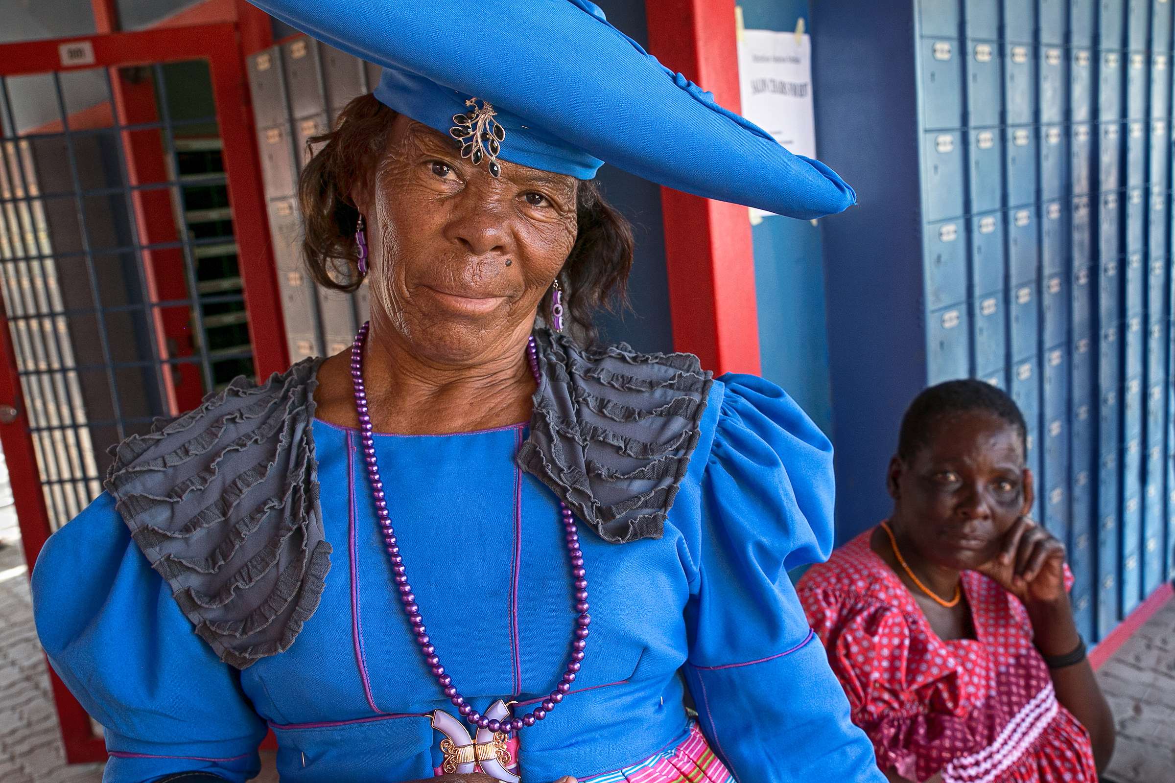 Portrait of Herero woman. Omaruru, Namibia, 2017.