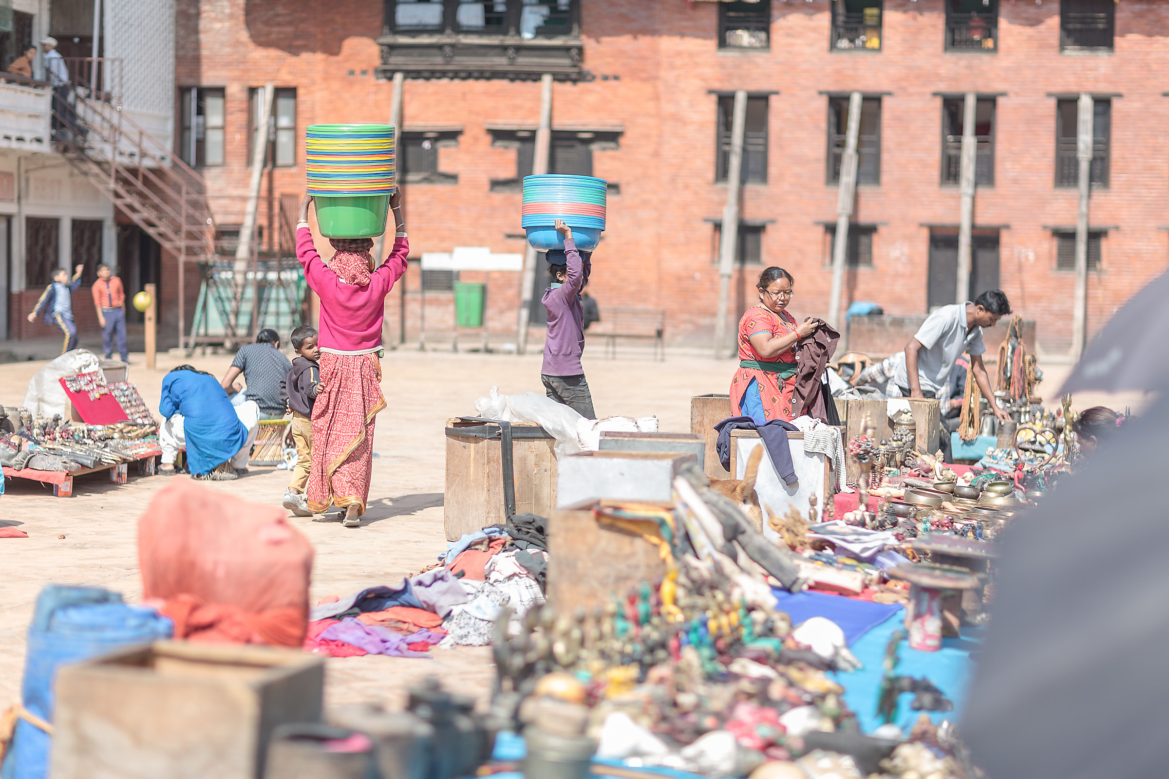 al mercato con la mamma