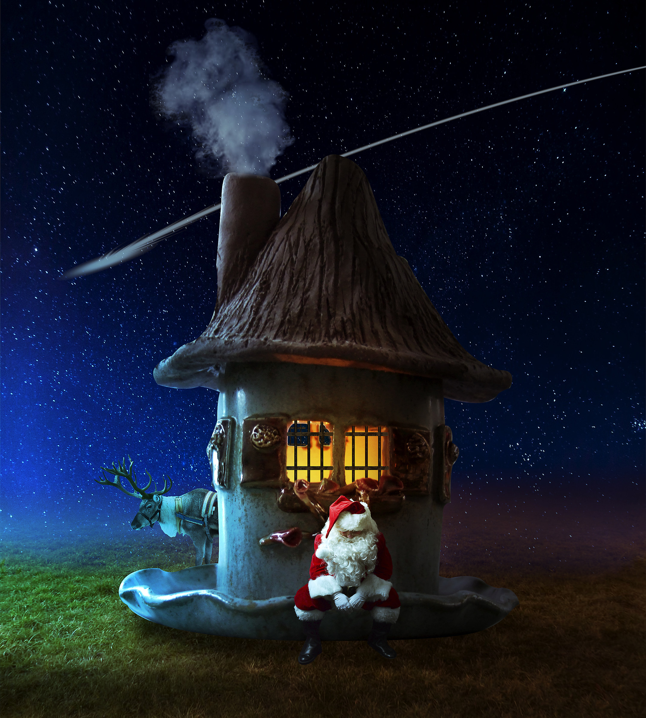 Waiting for Christmas.