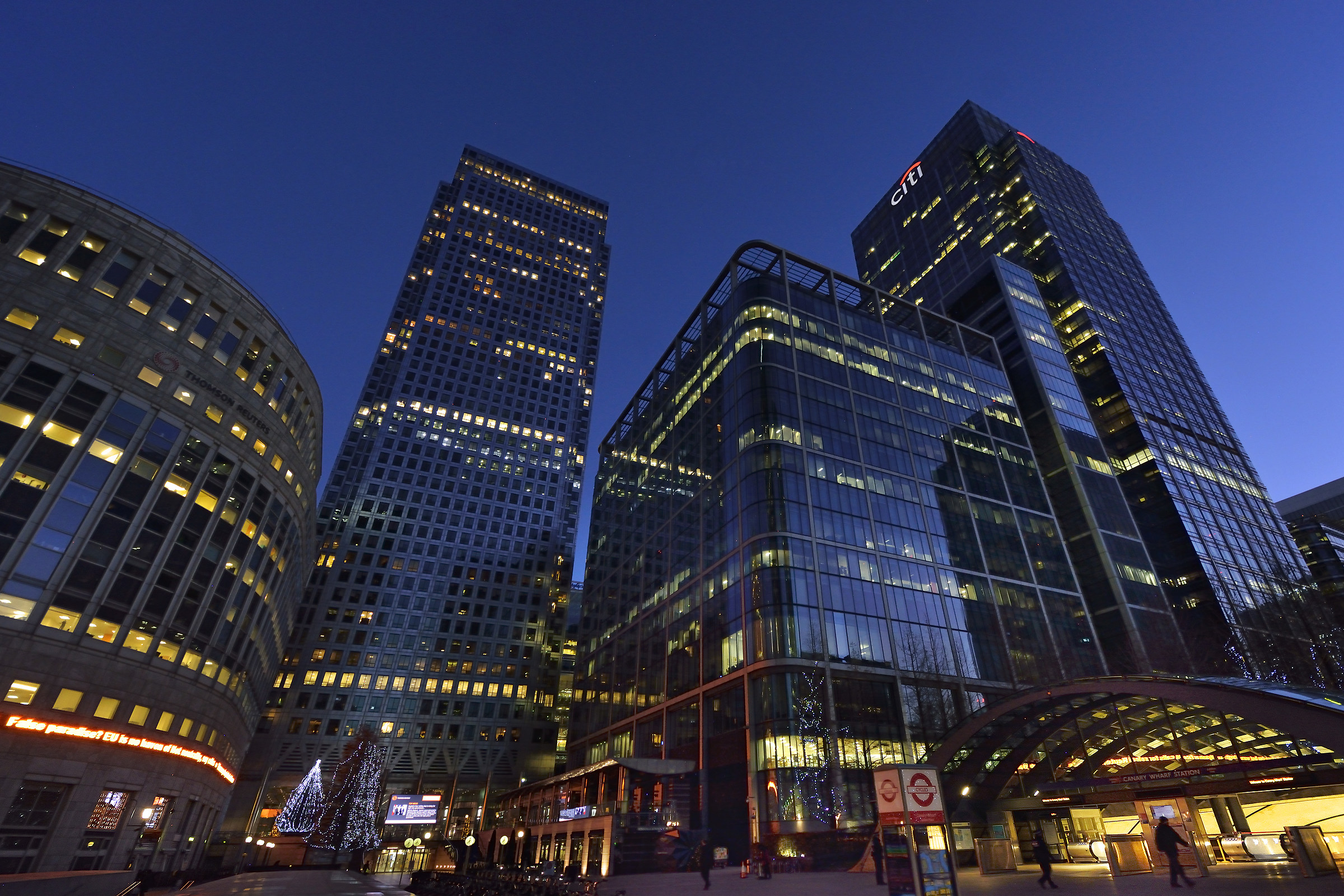 Buon Natale da Canary Wharf!