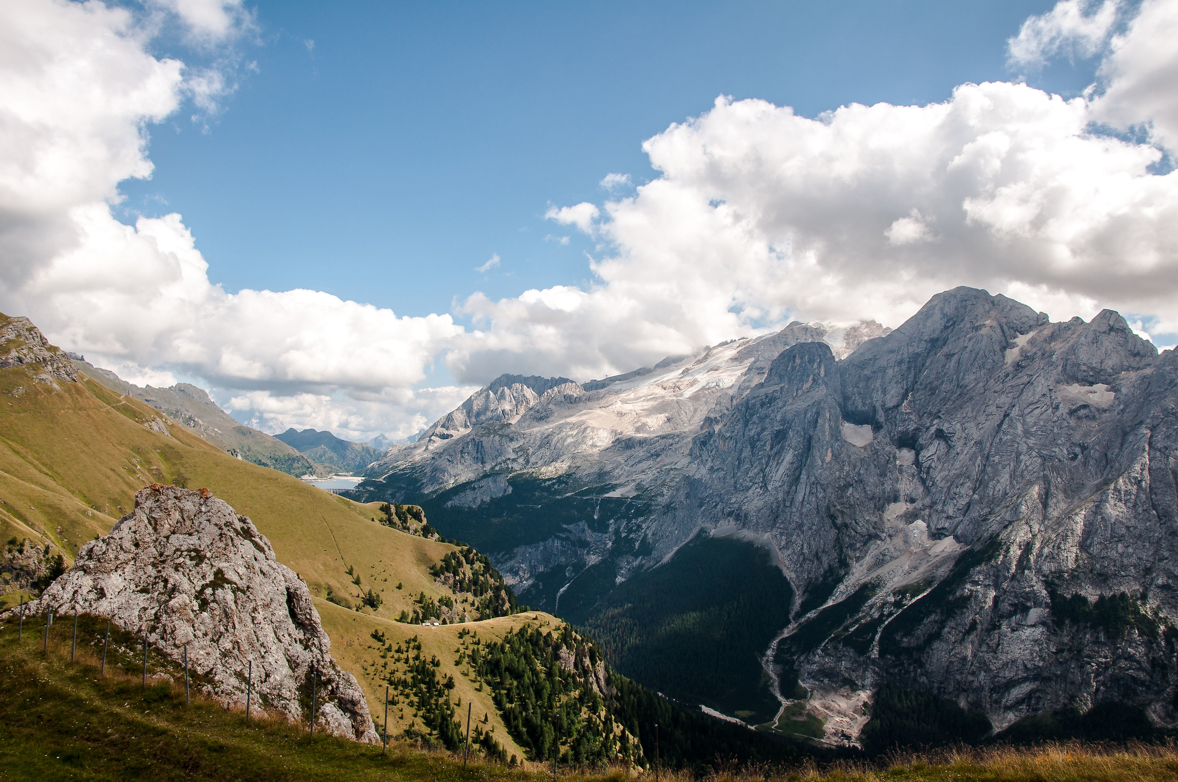 Marmolada and Fedaia, from the Belvedere