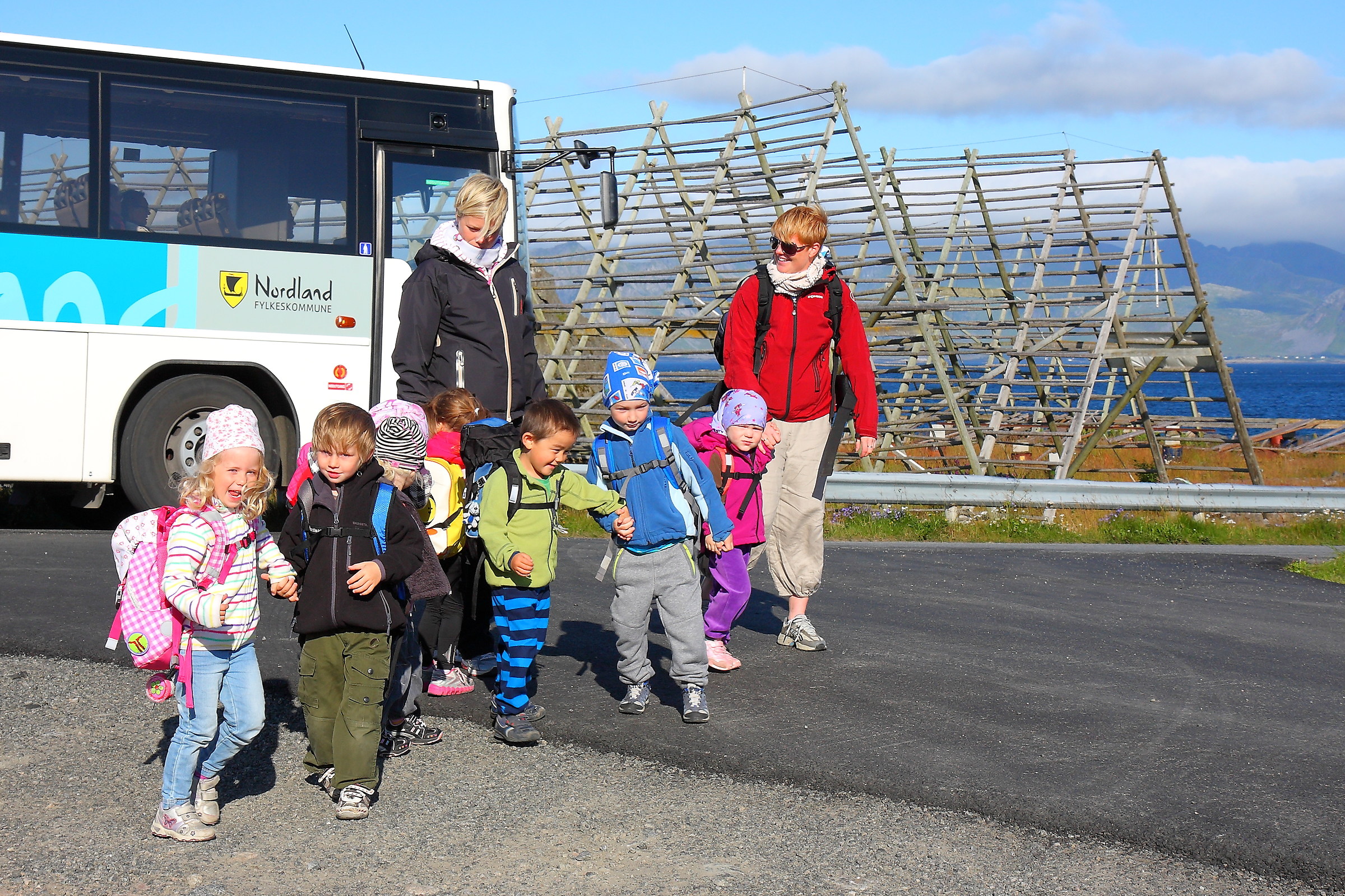 Primo giorno di scuola a Henningsvaer